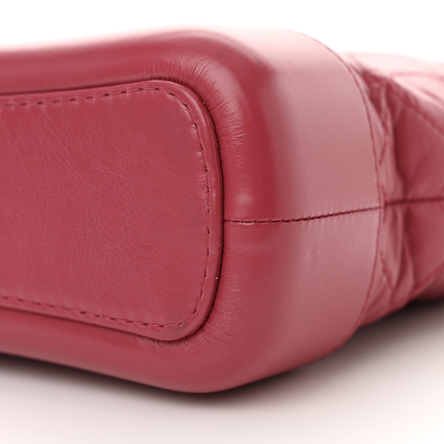 Aged Calfskin Quilted Small Gabrielle Hobo Fuchsia