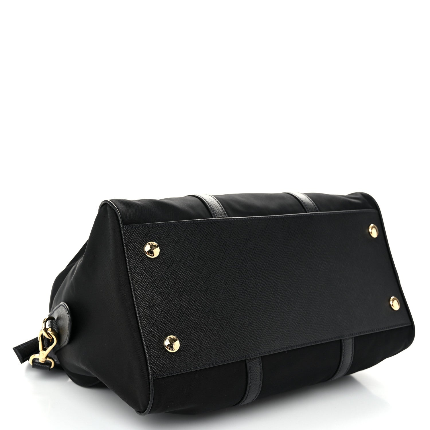 Re-Nylon Saffiano Medium Re-Edition 1978 Top Handle Bag Black