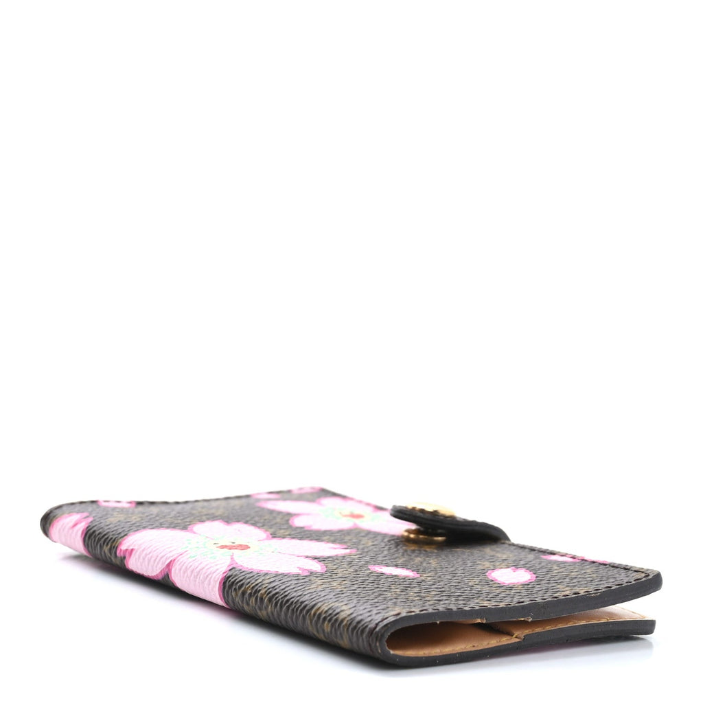 Monogram Cherry Blossom Carnet de Bal Mini Agenda Cover Brown