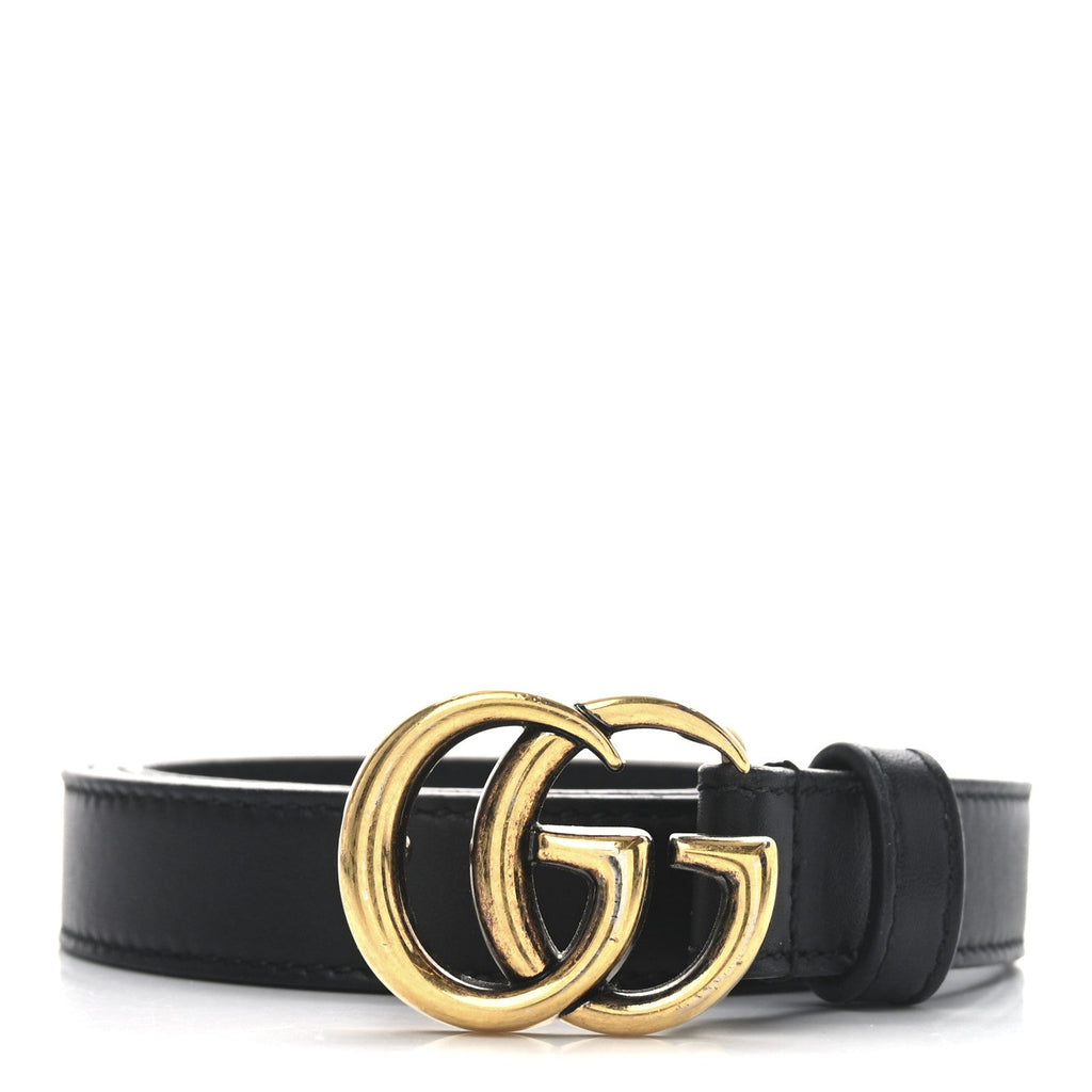 Calfskin Double G 20mm Belt 80 32 Black