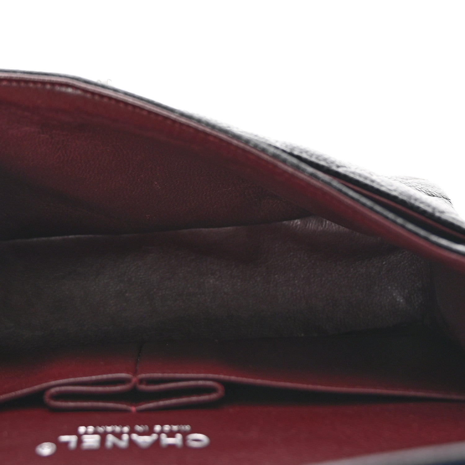 Caviar Quilted Small Double Flap Black
