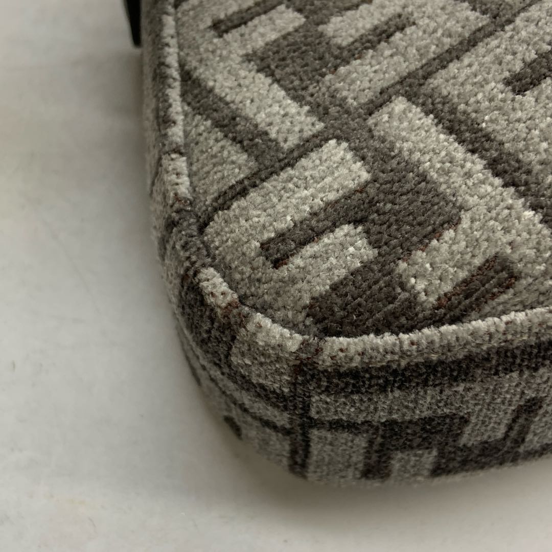 Fendi O'Lock Swing FF Logo Chenille Shoulder Bag