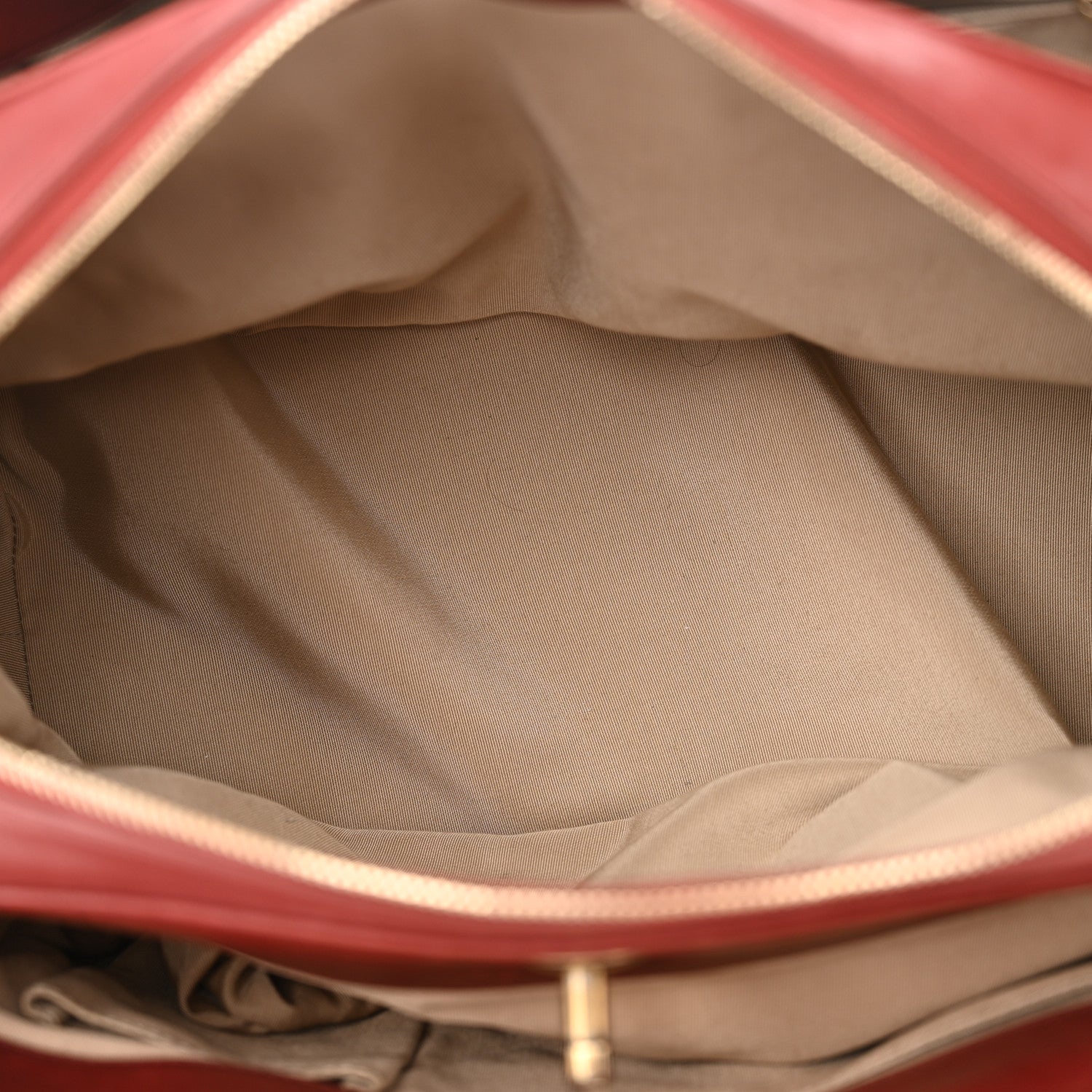 Calfskin Quilted Medium Retro Chain Tote Red