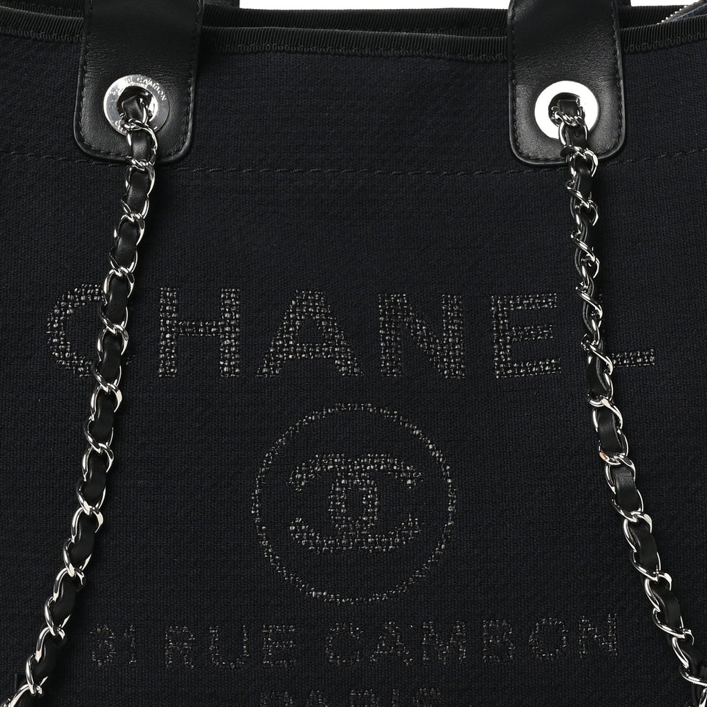 Mixed Fibers Small Deauville Tote Black