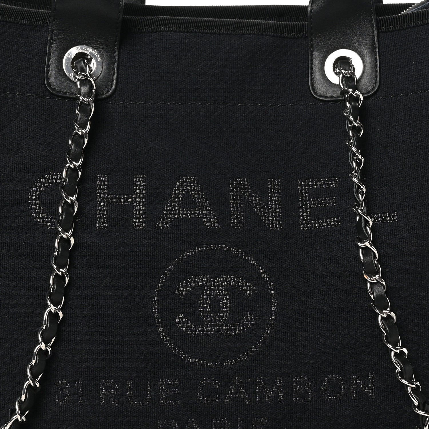 Mixed Fibers Small Deauville Tote Black
