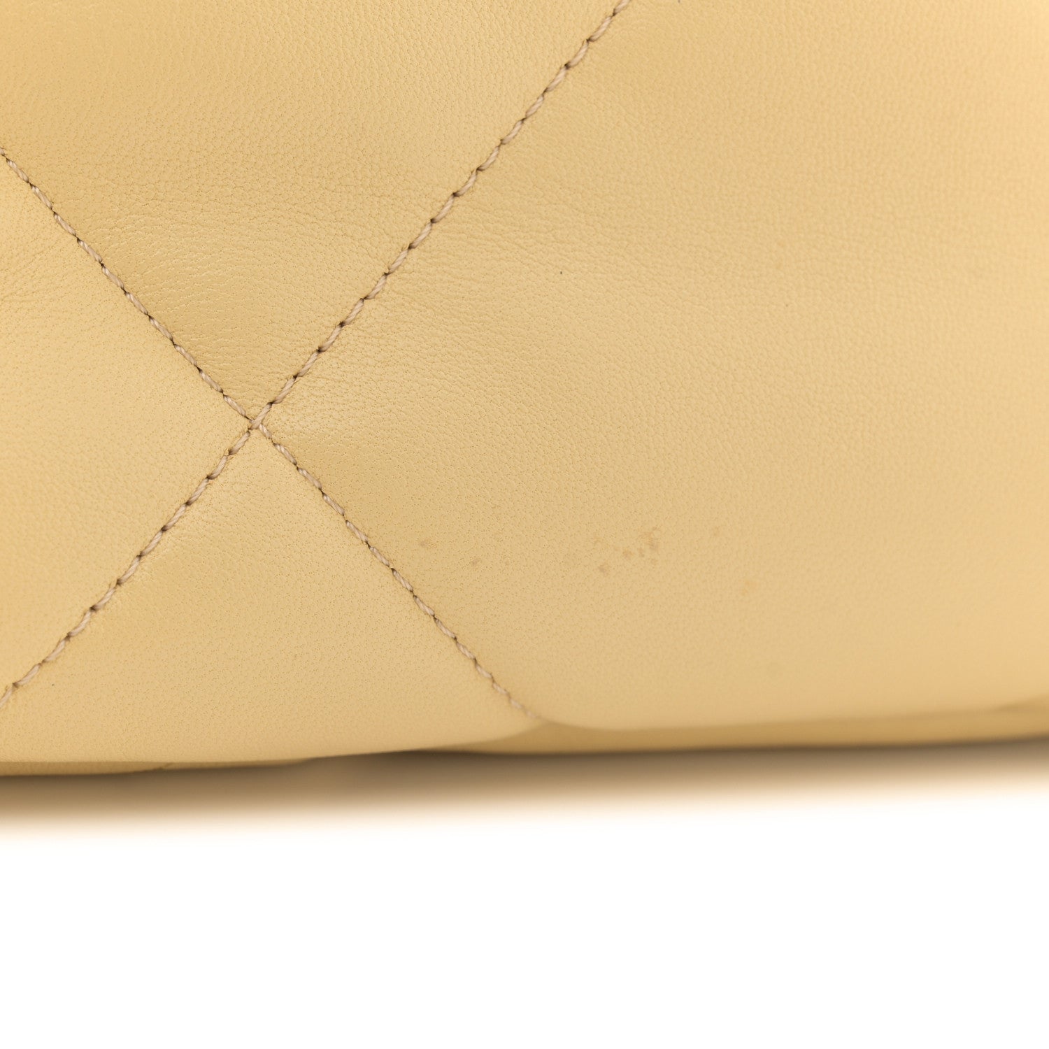 Lambskin Quilted Medium Chanel 19 Flap Yellow