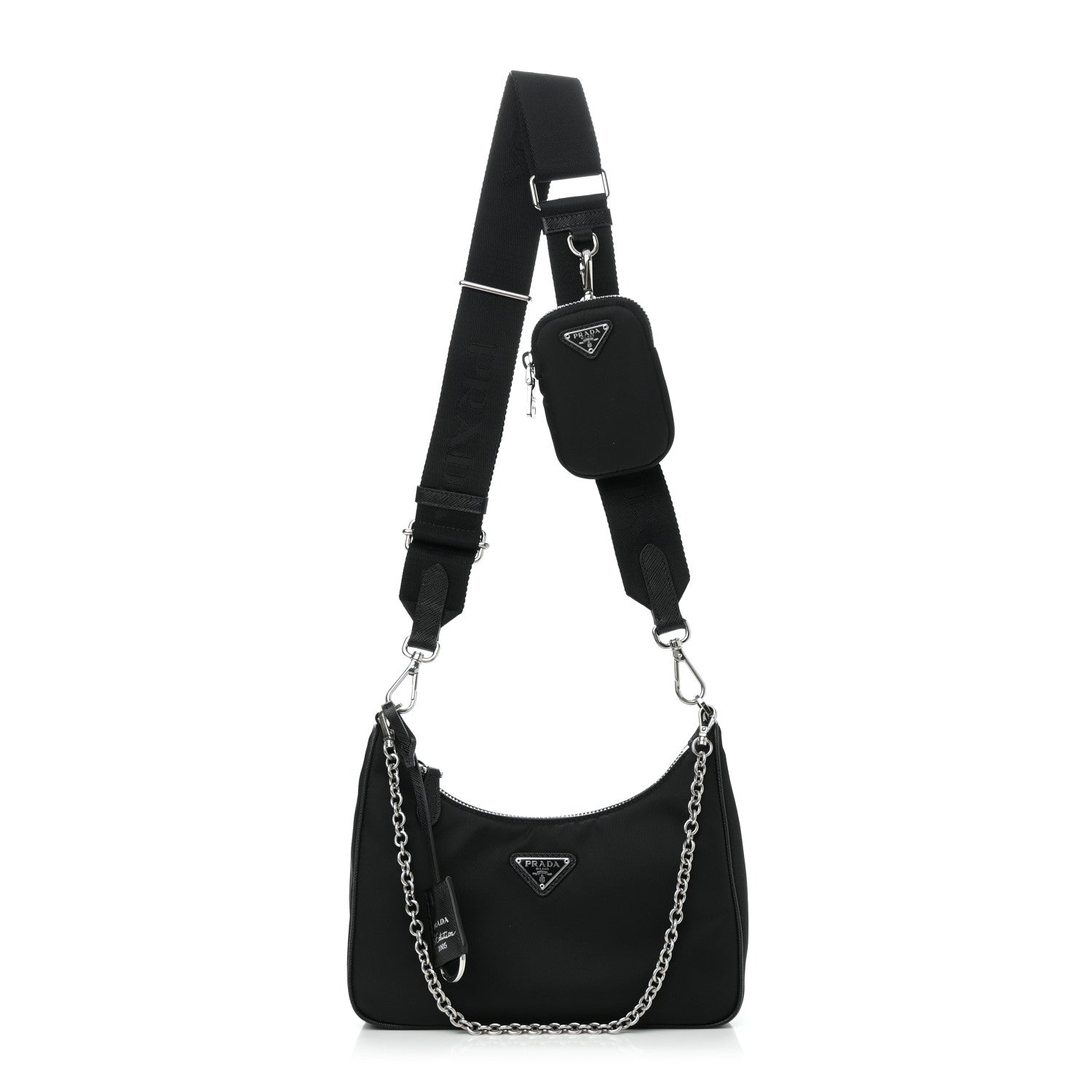 Nylon Re-Edition 2005 Shoulder Bag Black