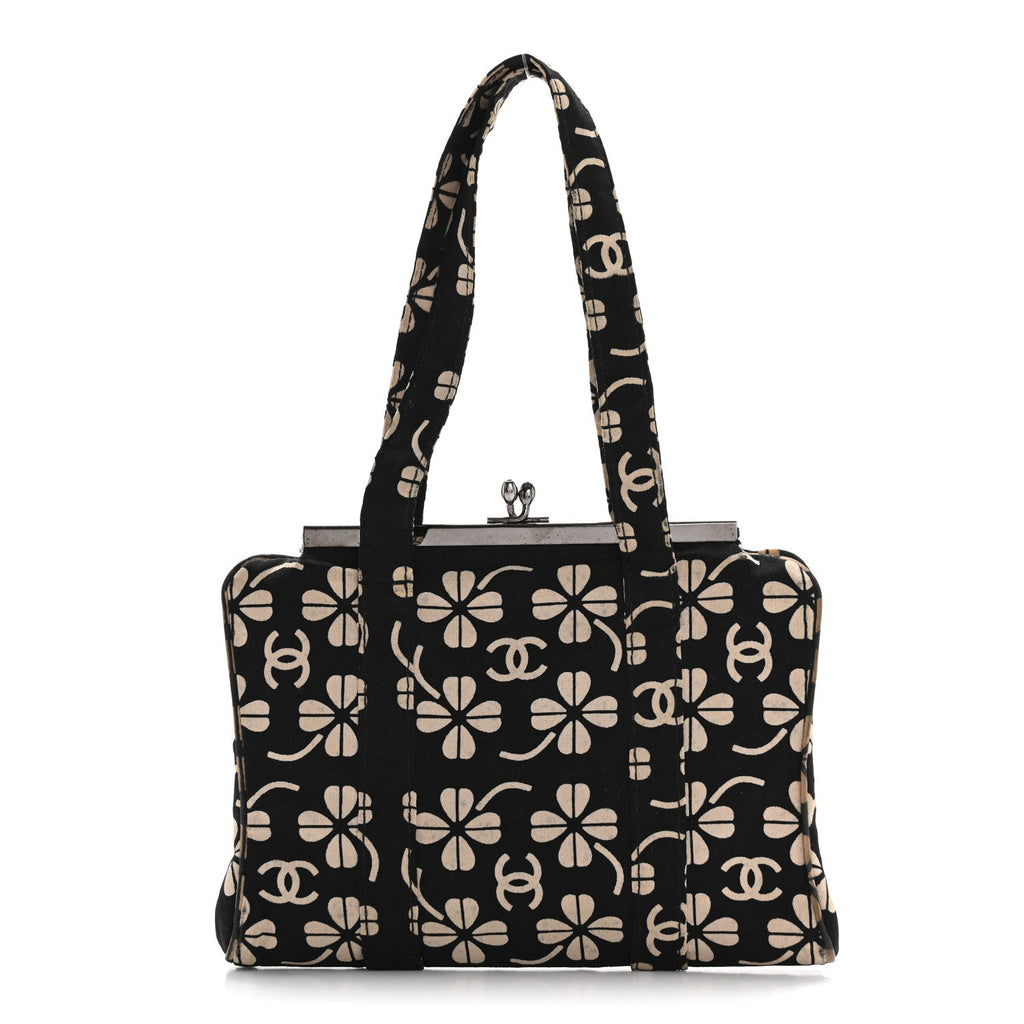 Canvas CC Clover Clutch Black