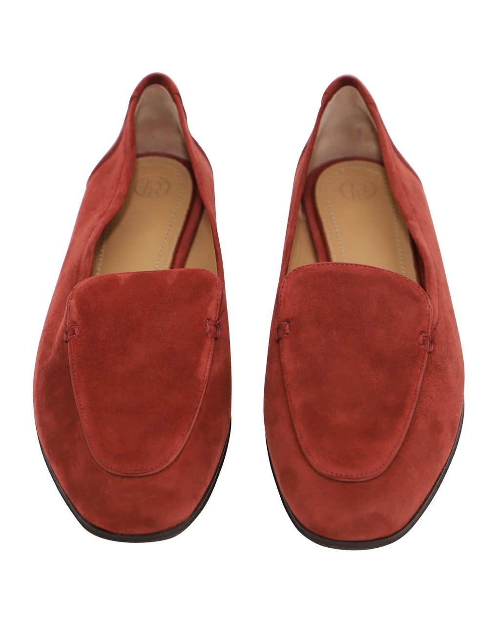 Women's The Row Adam Loafer in Dark Vermillion Suede