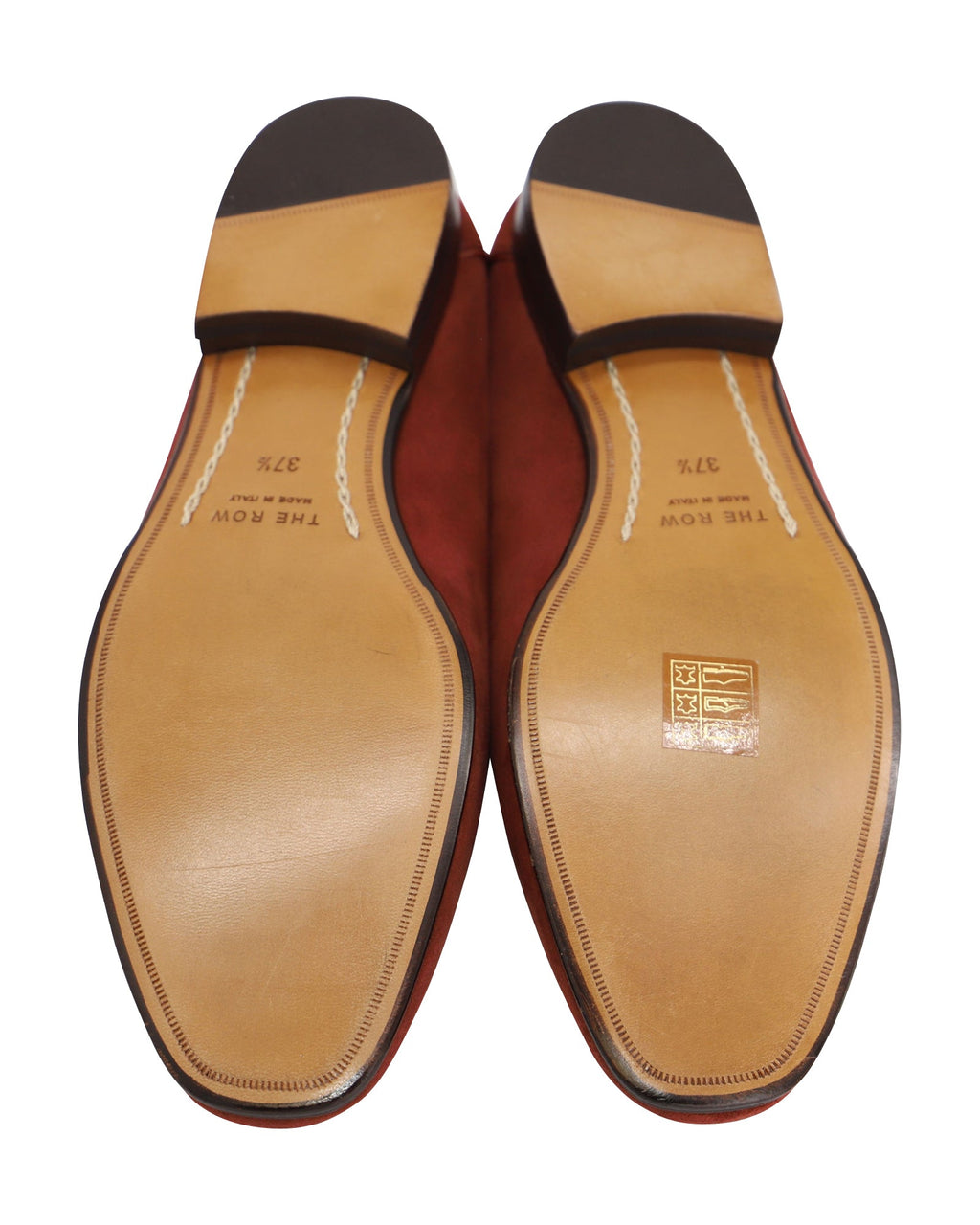 Women's The Row Adam Loafer in Dark Vermillion Suede