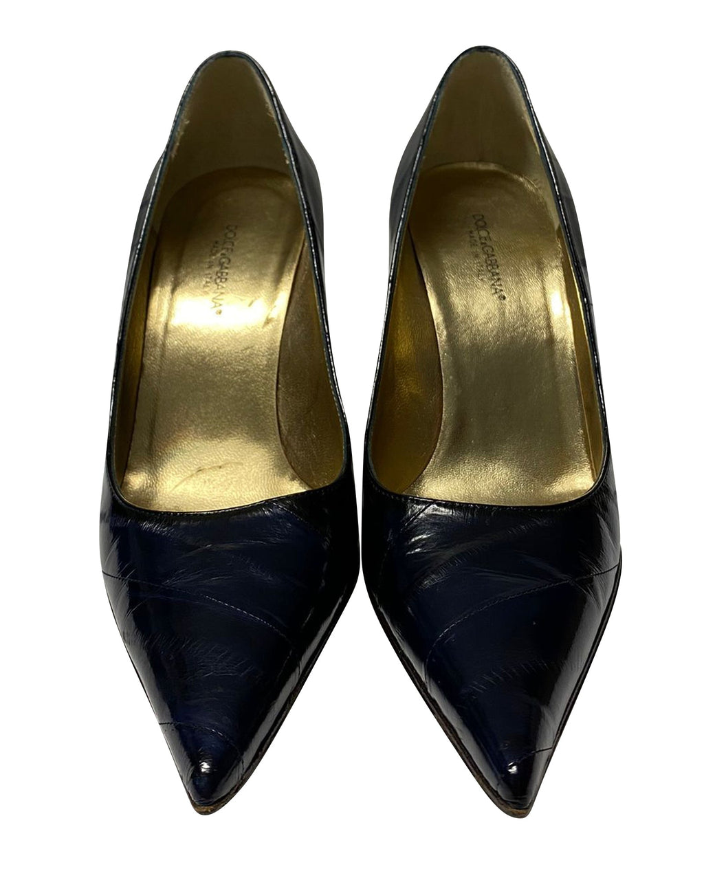 Women's Dolce & Gabbana inale 60 Pumps in Black Eel Leather