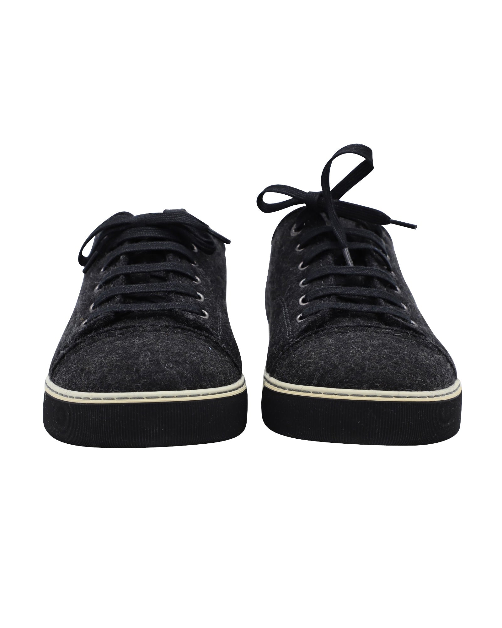 Men's Lanvin DDB1 Sneakers in Black Wool
