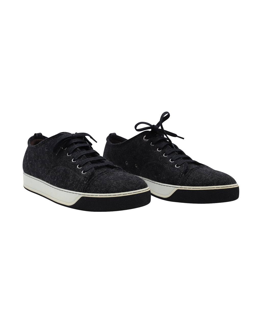 Men's Lanvin DDB1 Sneakers in Black Wool
