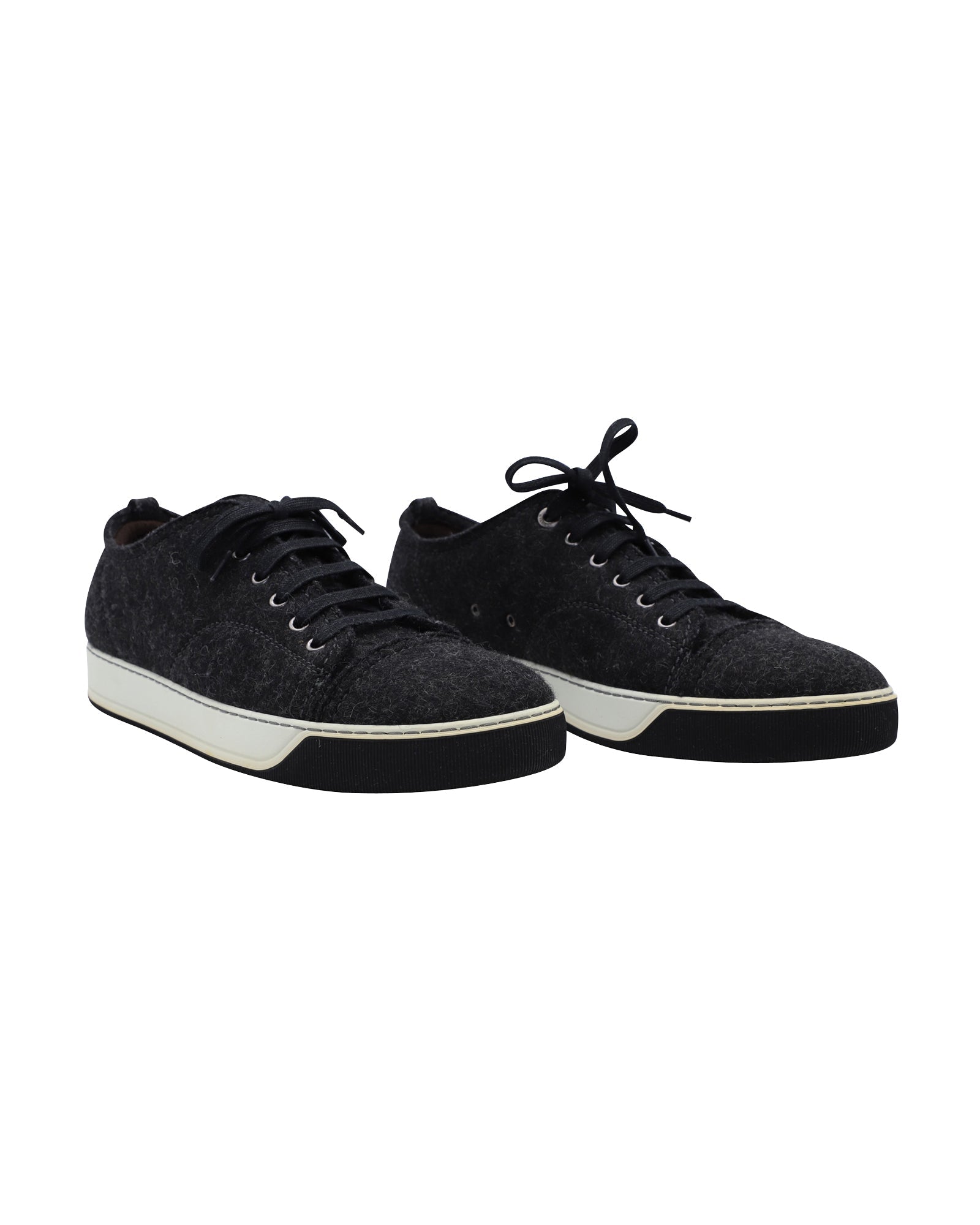 Men's Lanvin DDB1 Sneakers in Black Wool