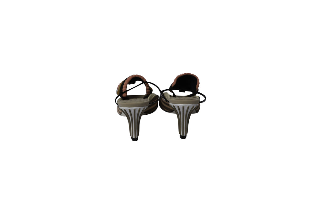 Women's Fendi 70mm Ankle Strap Sandals in Multicolor Synthetic