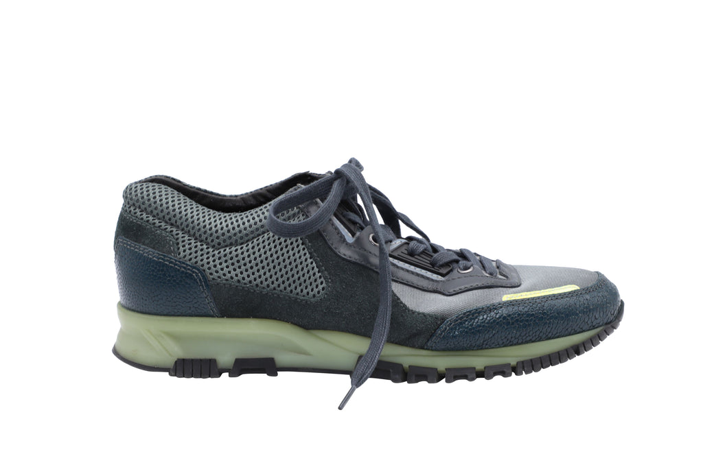 Men's Lanvin Sneakers with Reflector Details in Grey Synthetic