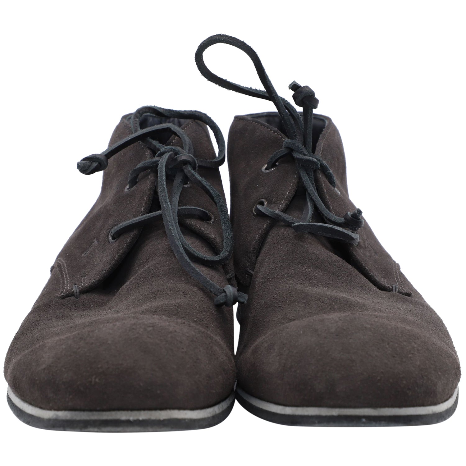Men's Tod's Lace-up Desert Boots in Dark Brown Suede