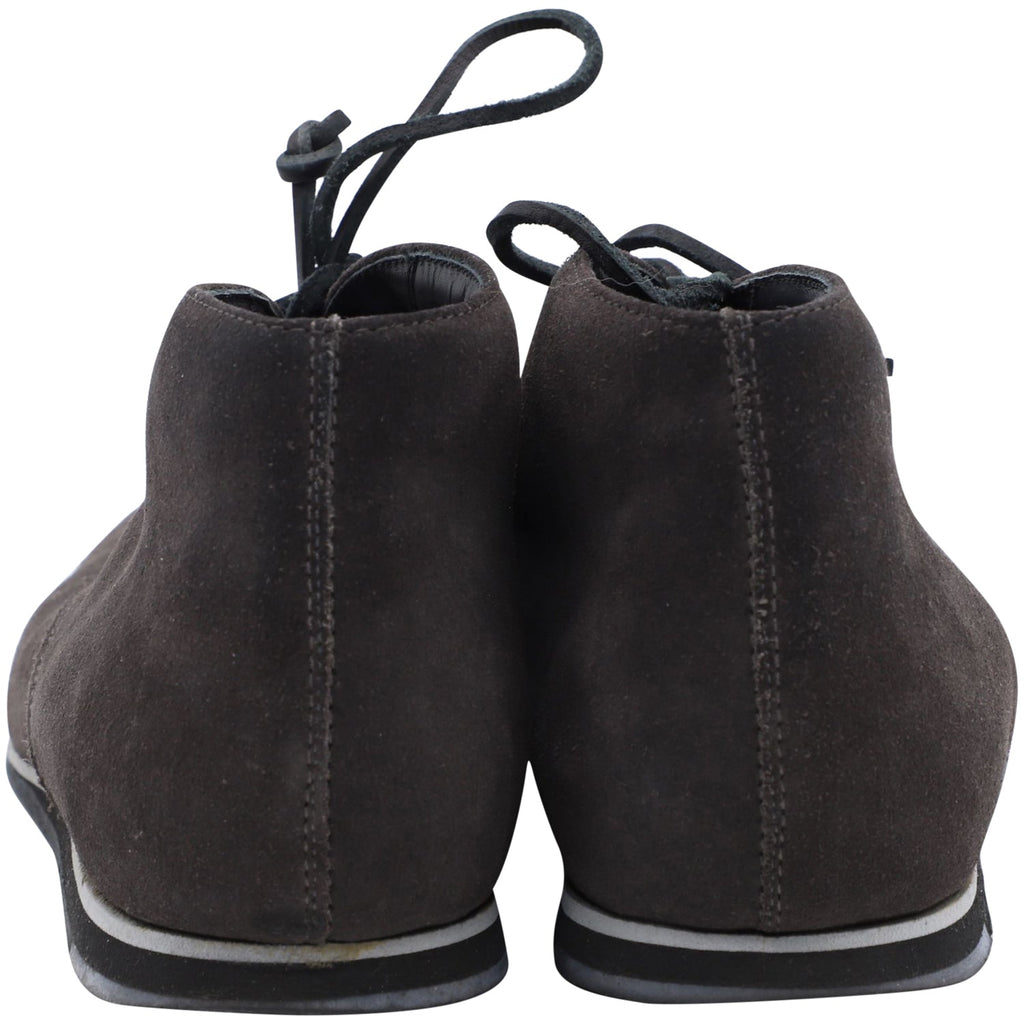 Men's Tod's Lace-up Desert Boots in Dark Brown Suede