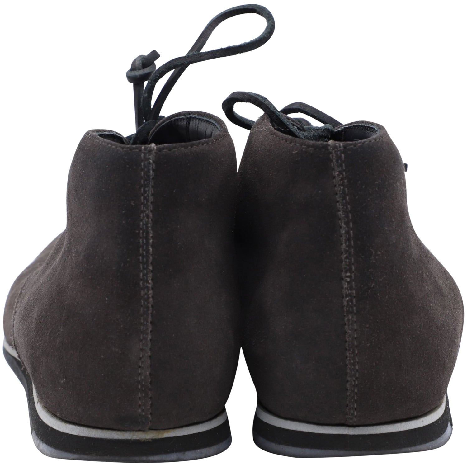 Men's Tod's Lace-up Desert Boots in Dark Brown Suede