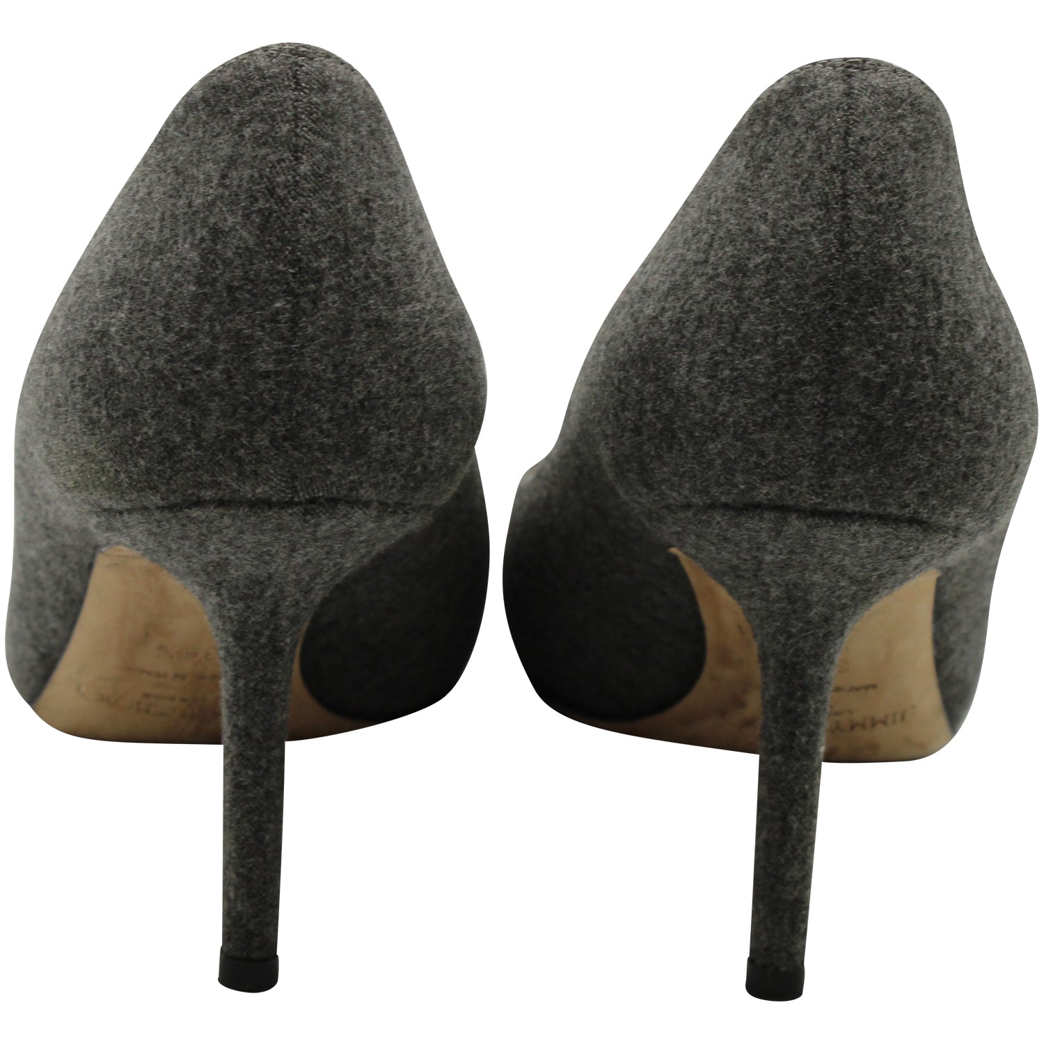 Women's Jimmy Choo Love Decollete Pumps in Grey Wool