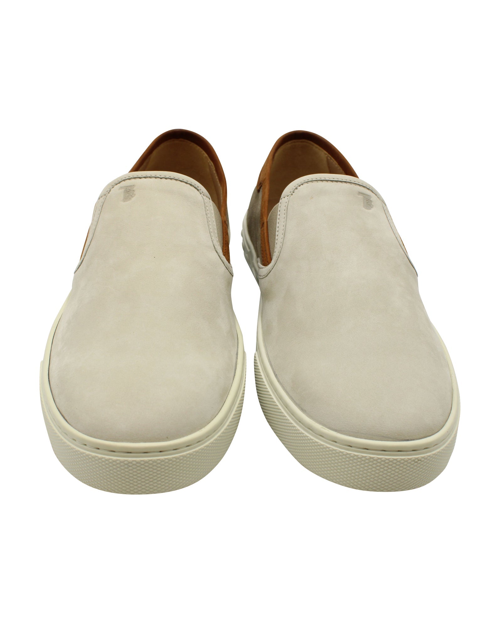 Men's Tod's Slip On Low Top Sneakers in Beige Suede