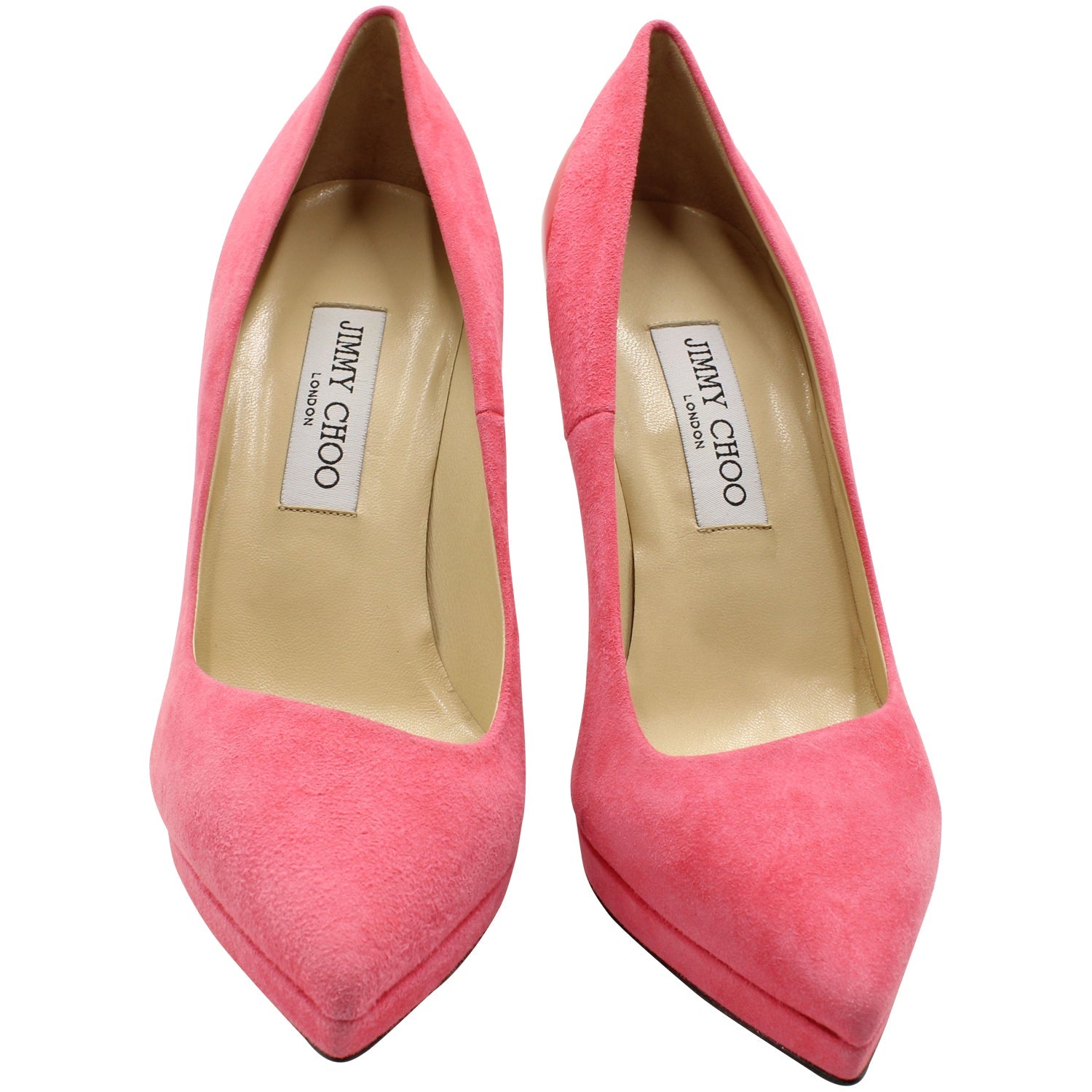 Women's Jimmy Choo Point-Toe Pumps in Pink Suede