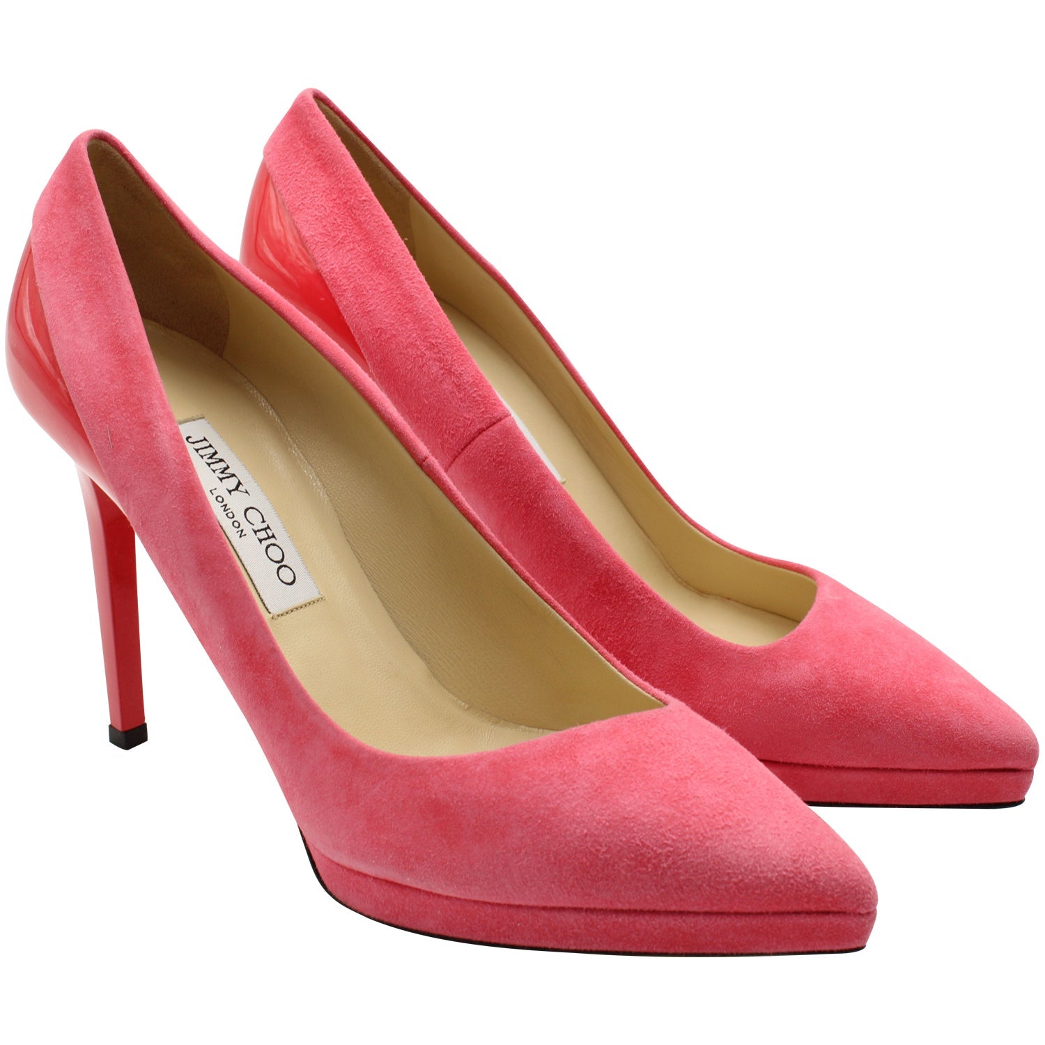 Women's Jimmy Choo Point-Toe Pumps in Pink Suede