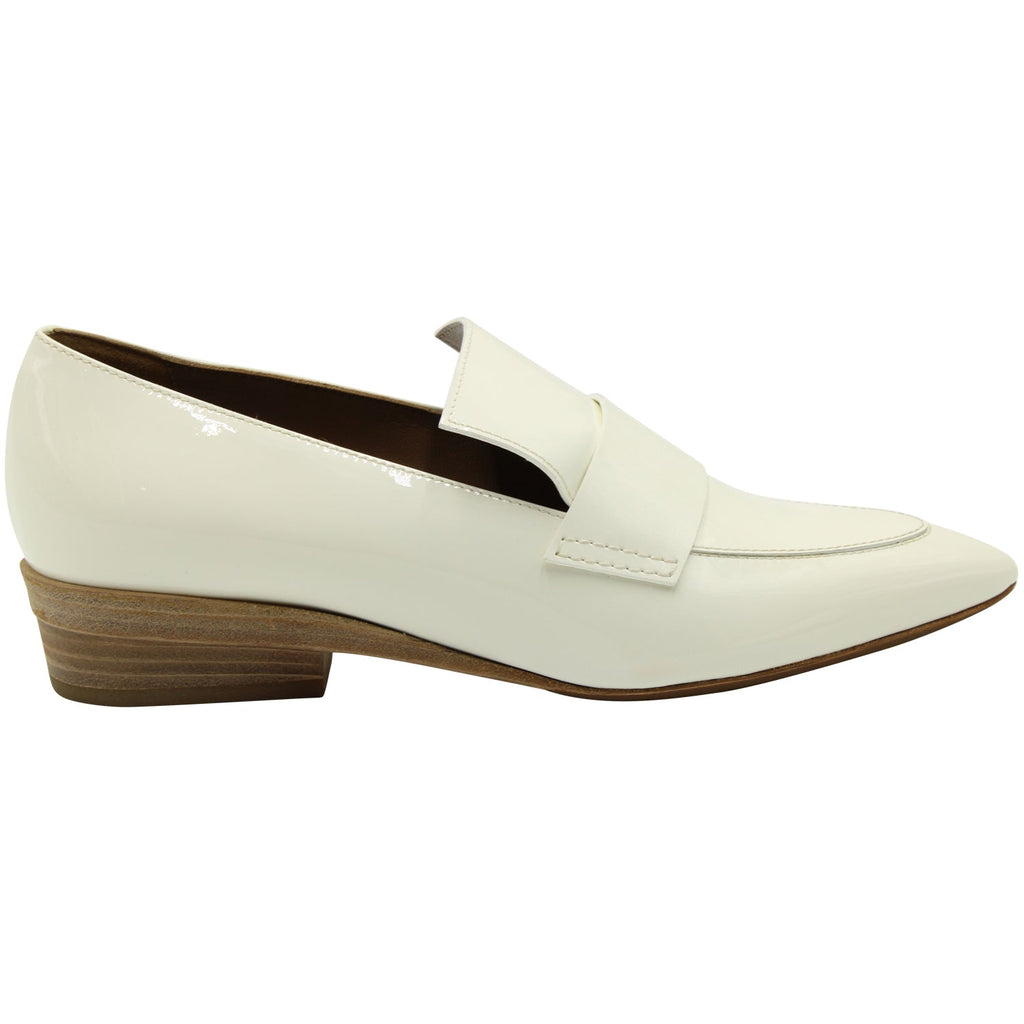 Hermes Loafers in White Patent Leather