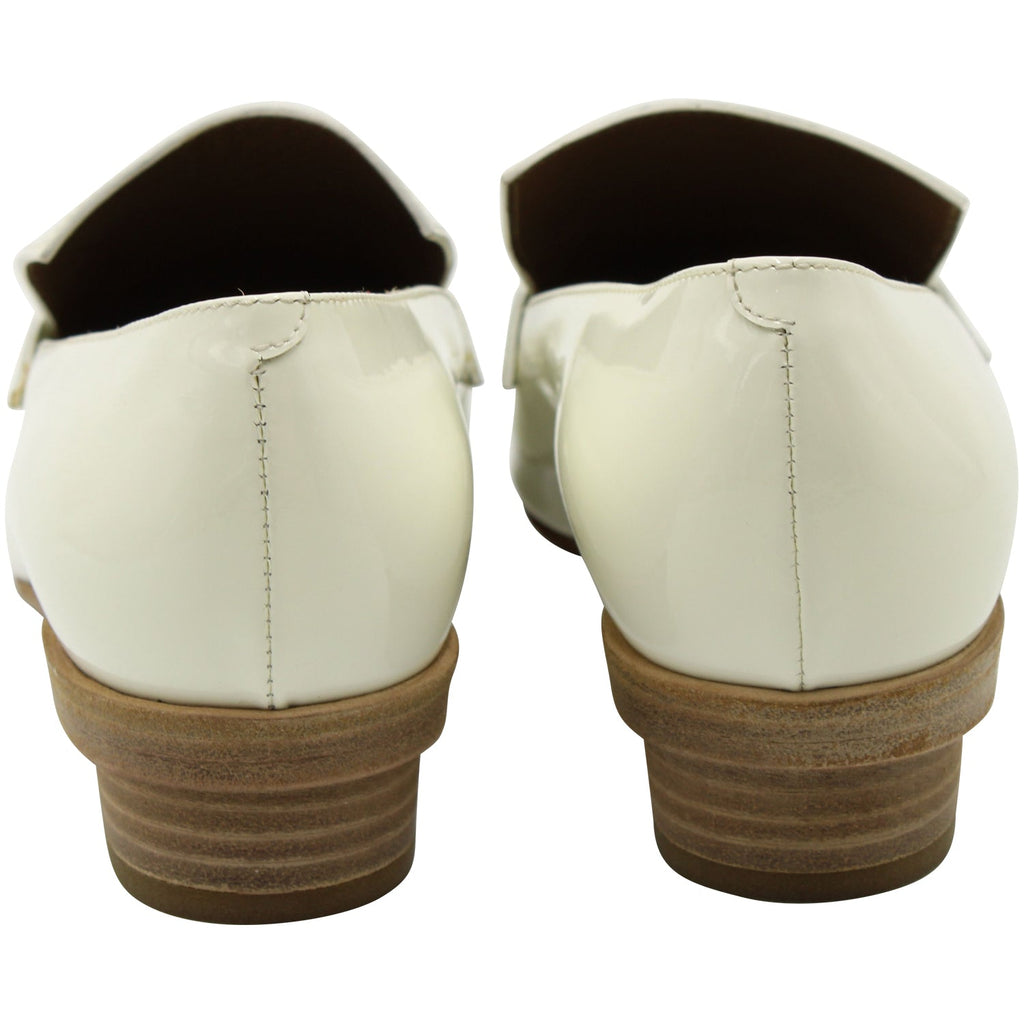 Hermes Loafers in White Patent Leather