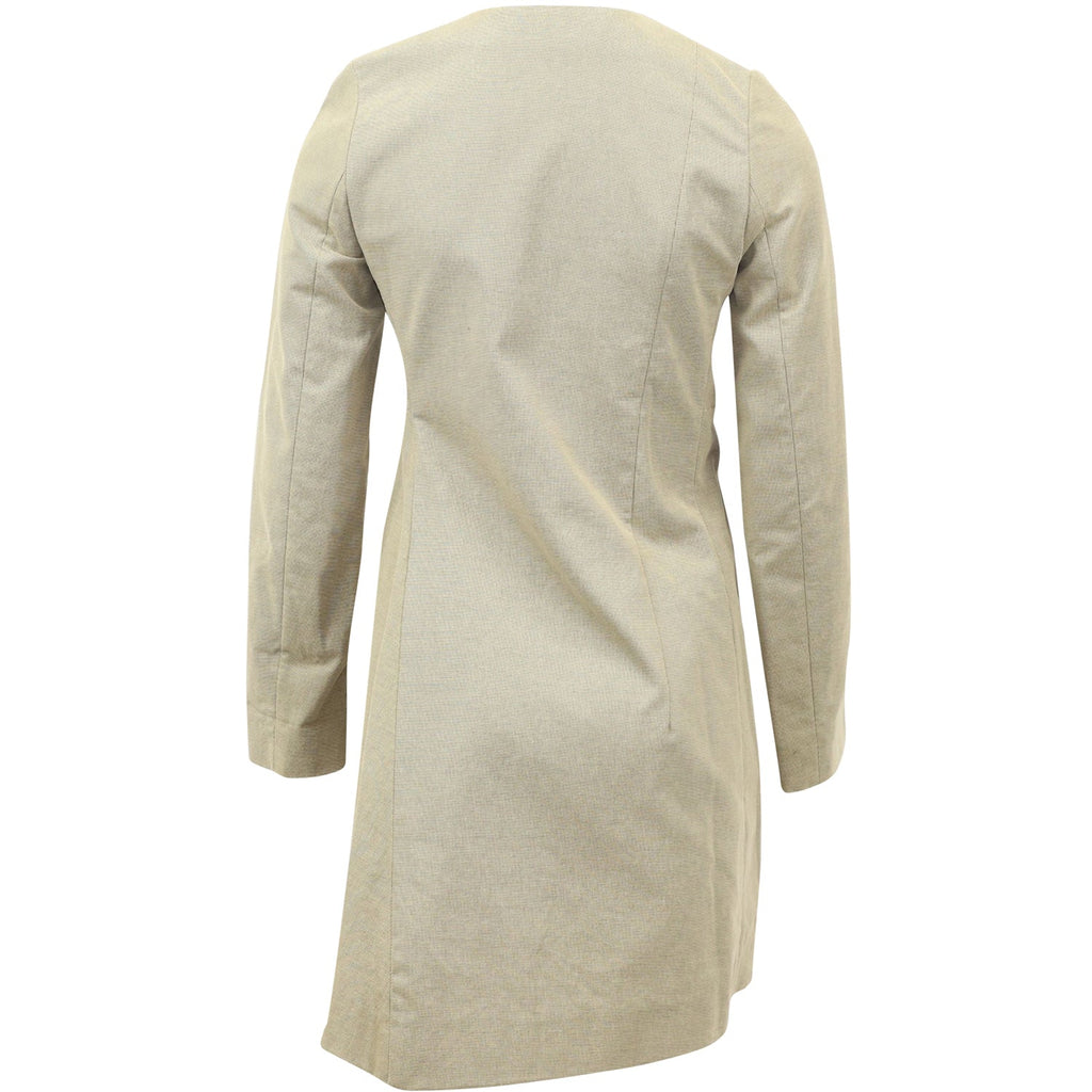 Marni Long Coat in Beige Cotton