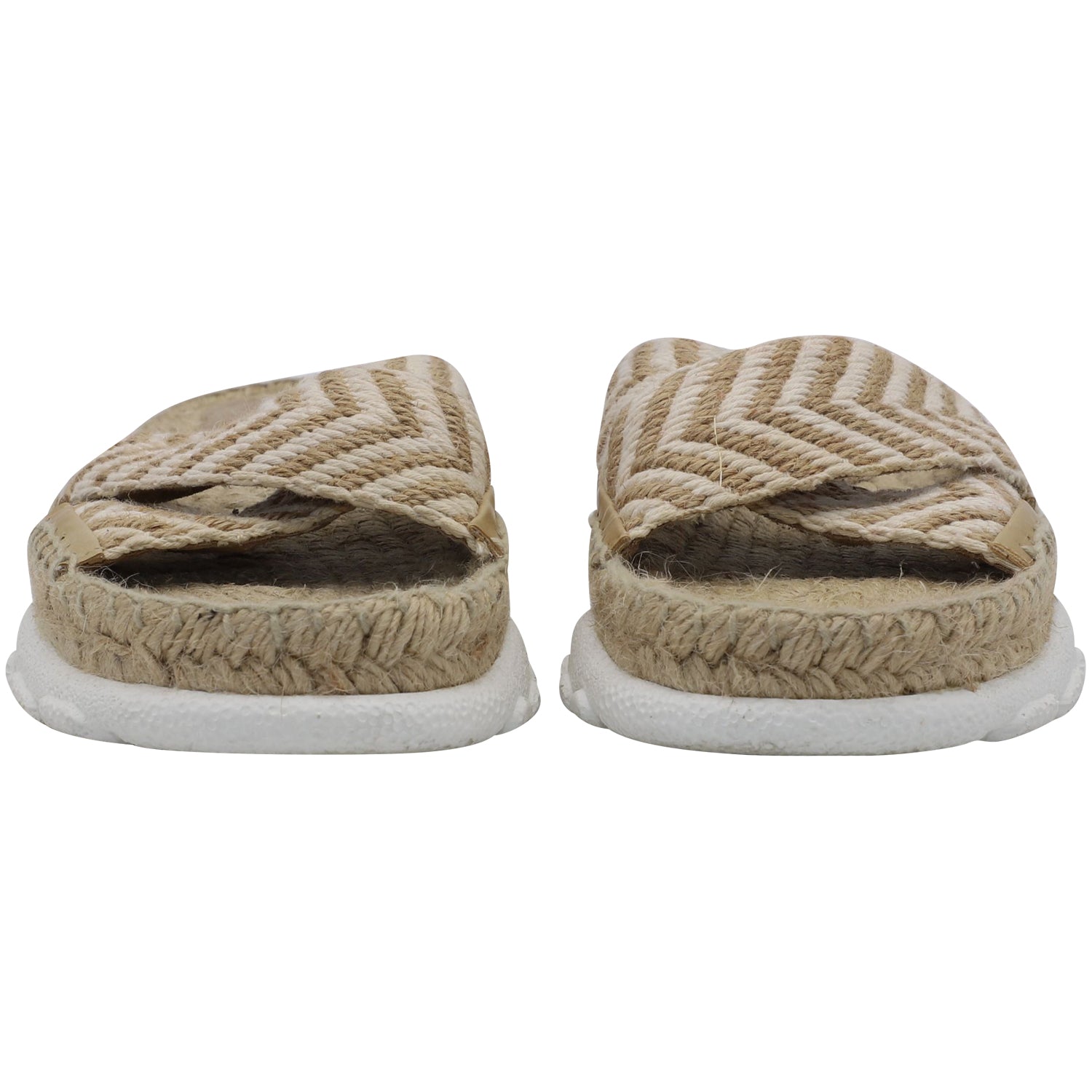 Women's Stella McCartney Woven-Rope Espadrille Slides in Beige Jute