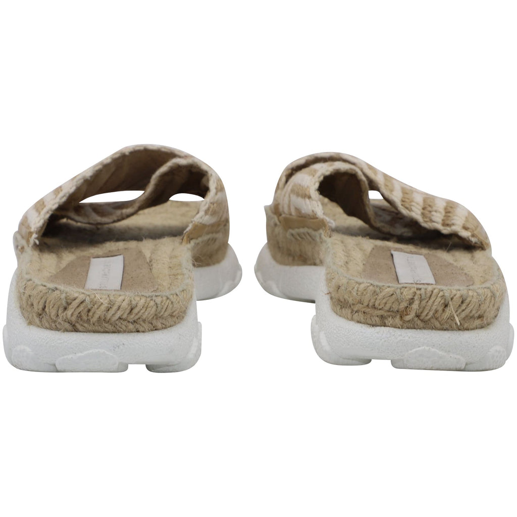 Women's Stella McCartney Woven-Rope Espadrille Slides in Beige Jute
