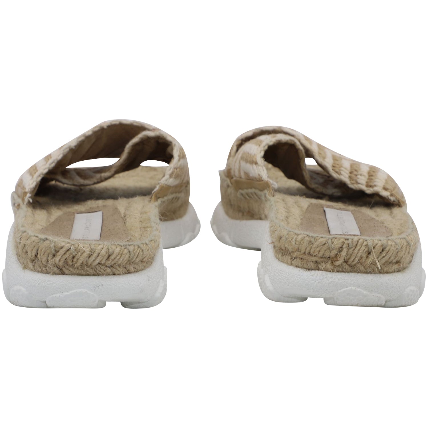 Women's Stella McCartney Woven-Rope Espadrille Slides in Beige Jute