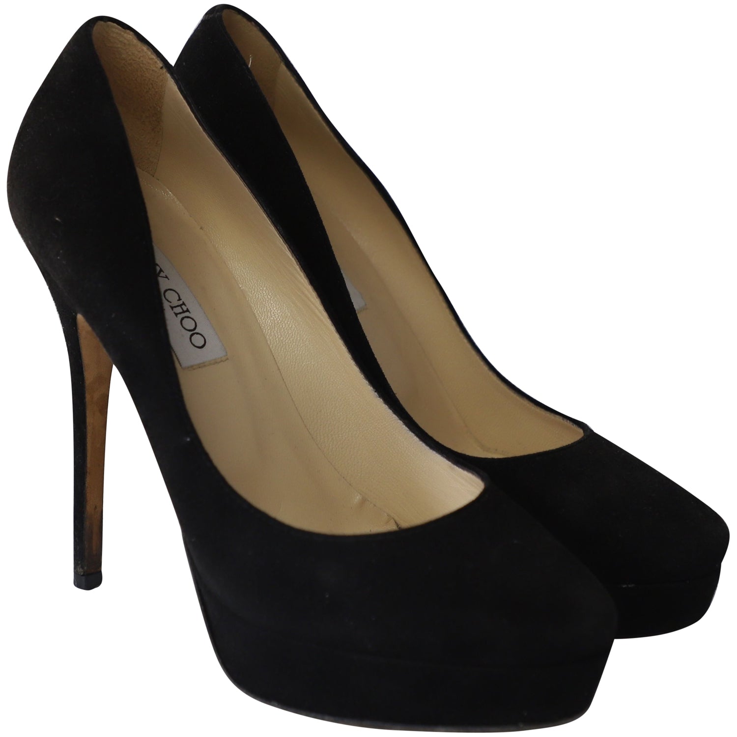 Women's Jimmy Choo Cosmic Platform Pumps in Black Suede