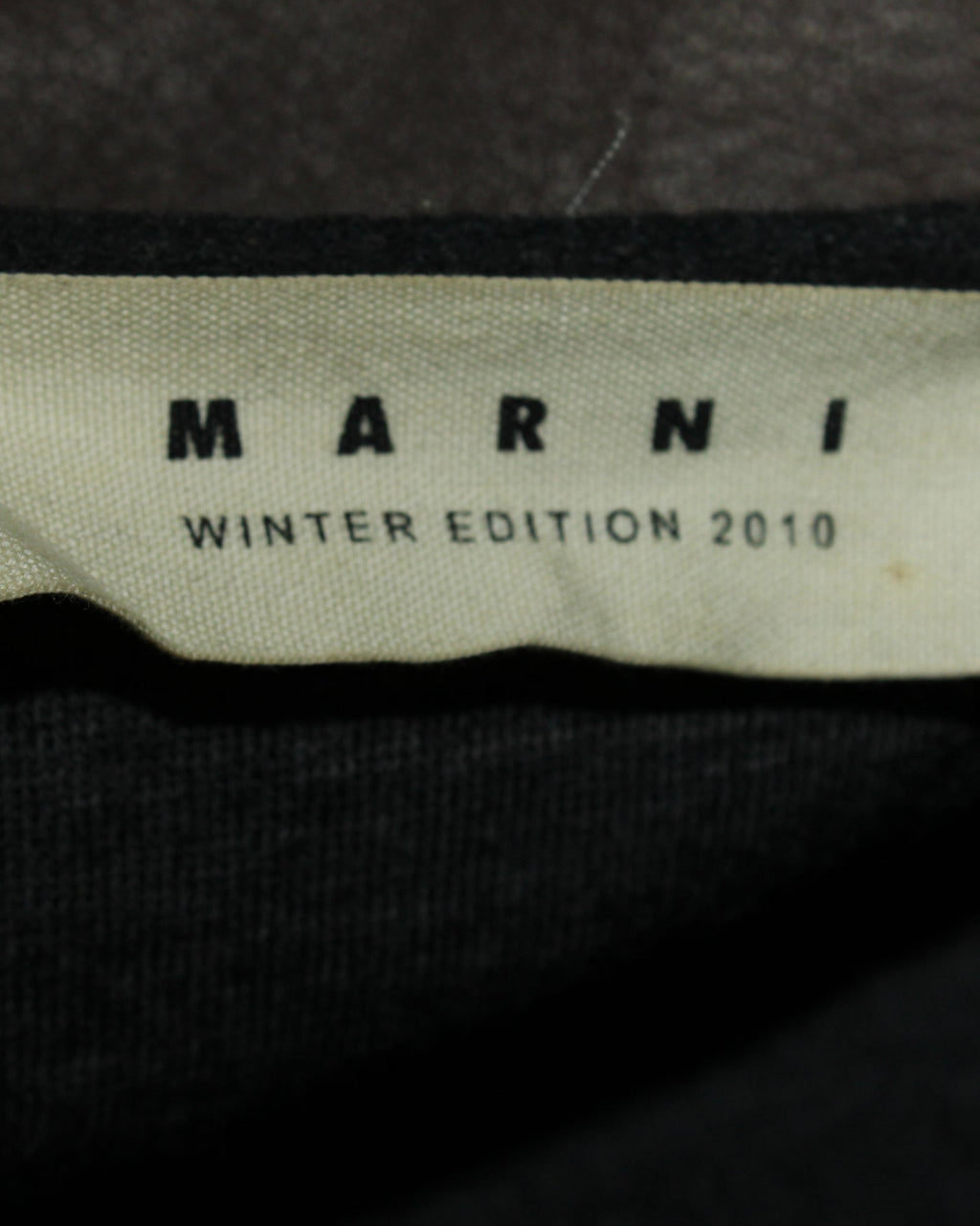 Marni Two-Tone Oversized Lapel Quilted Jacket in Brown Sheepskin Leather