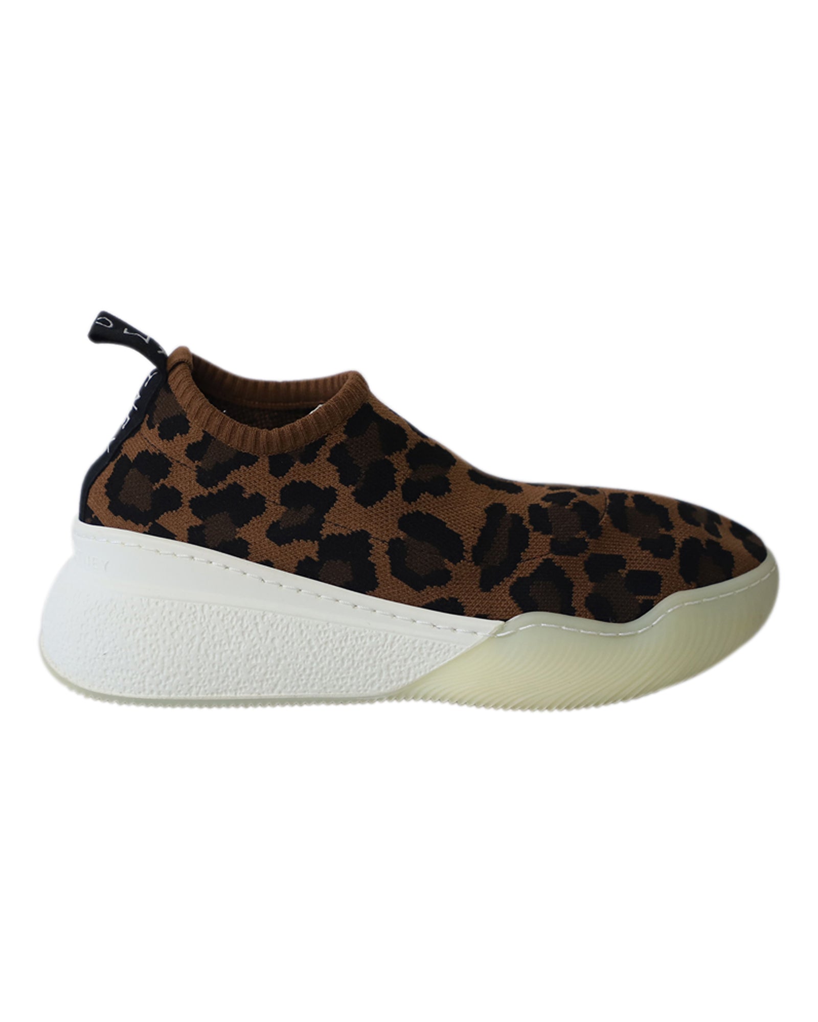 Women's Stella Mccartney Slip-On Sneakers in Leopard Print Jacquard Knit