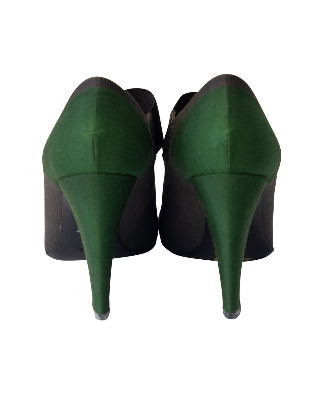 Women's Prada Scholar Pumps in Dark Grey Satin