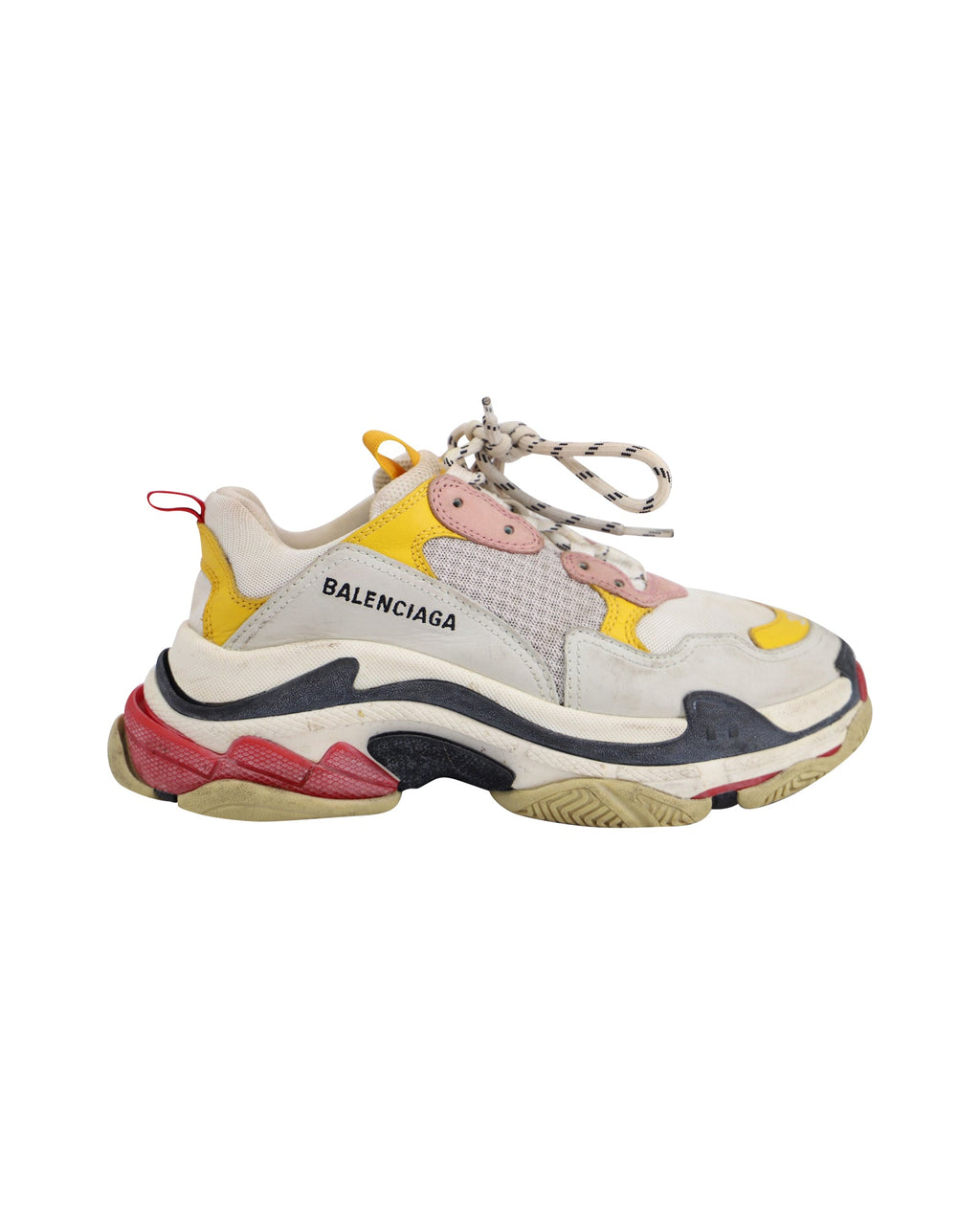 Balenciaga Triple S Sneakers in Multicolor Leather and Mesh