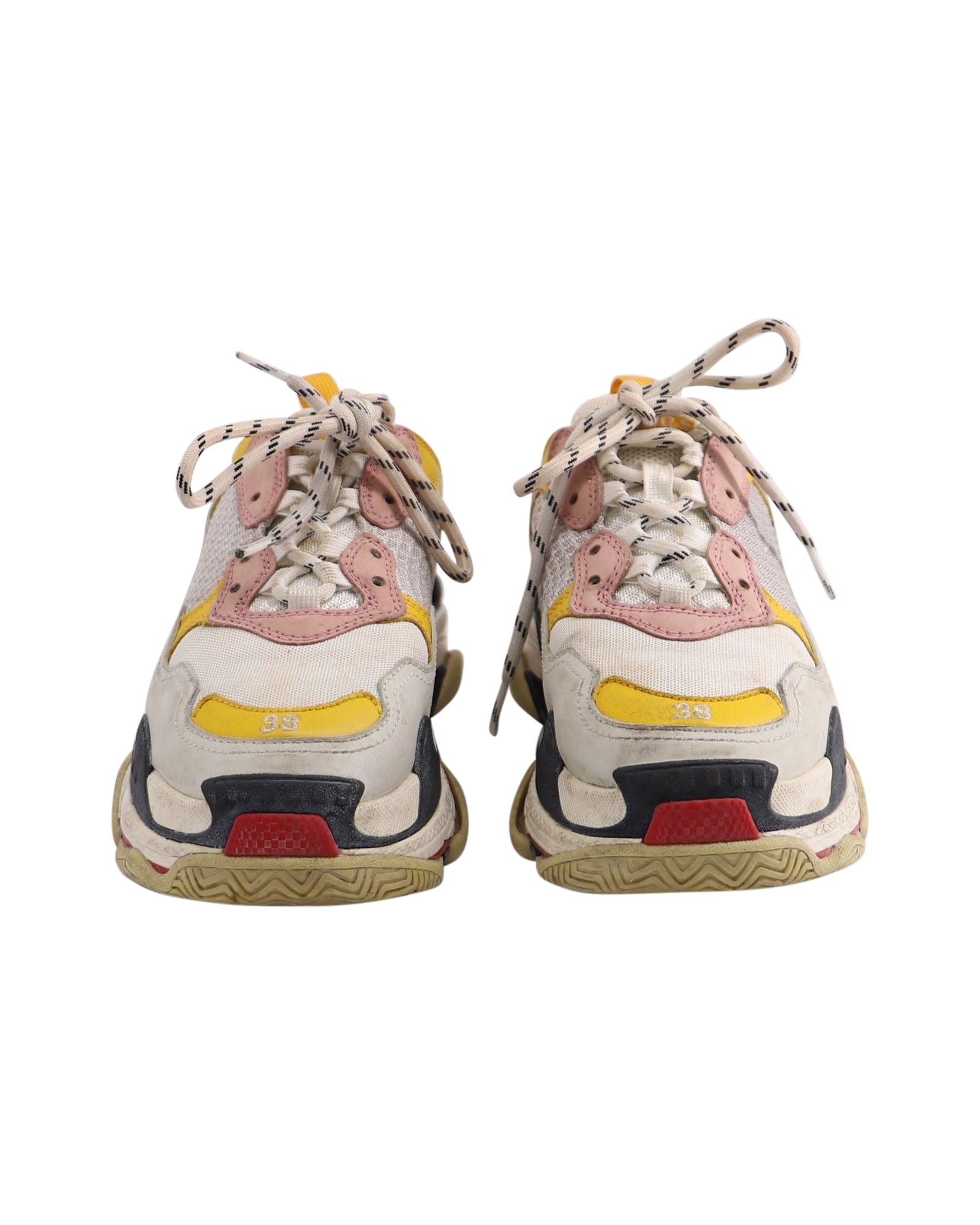 Balenciaga Triple S Sneakers in Multicolor Leather and Mesh