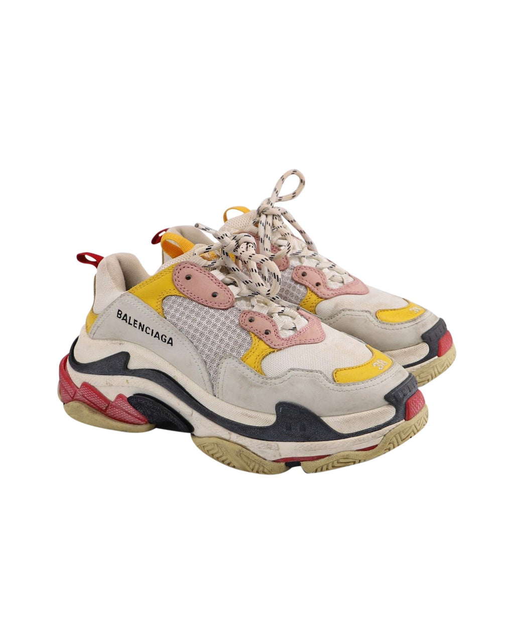 Balenciaga Triple S Sneakers in Multicolor Leather and Mesh