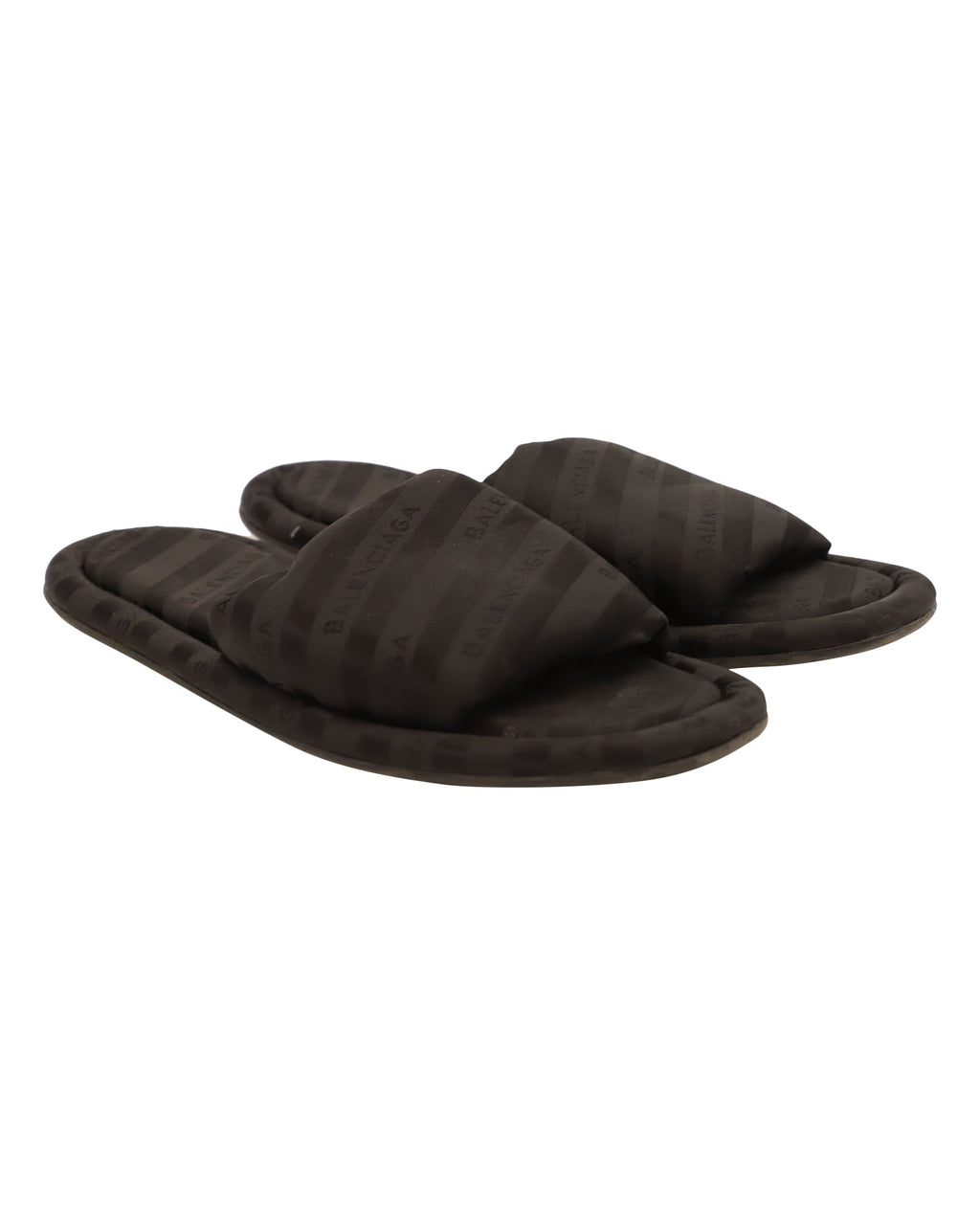 Women's Balenciaga Hotel Line Slides in Black Acrylic