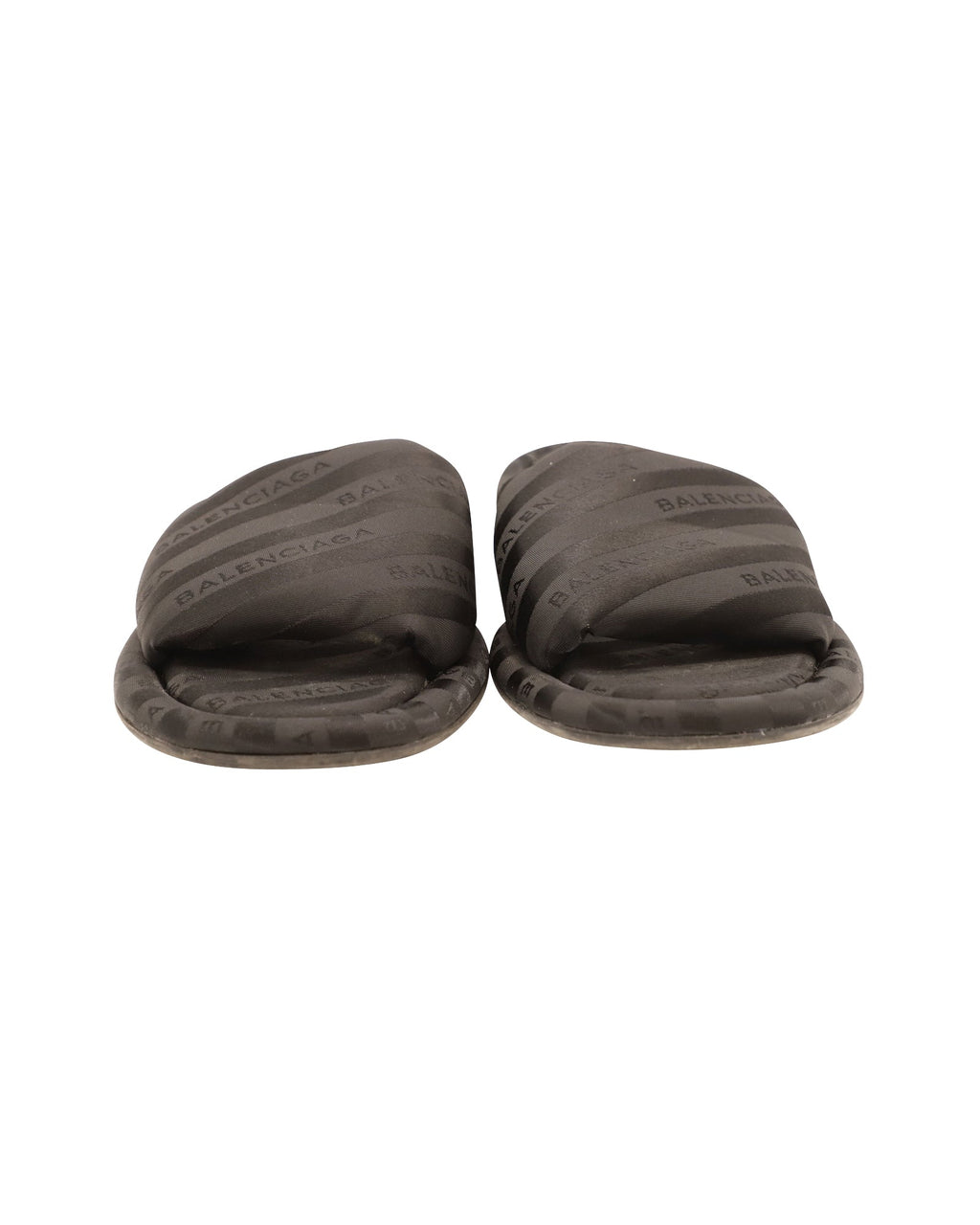 Women's Balenciaga Hotel Line Slides in Black Acrylic