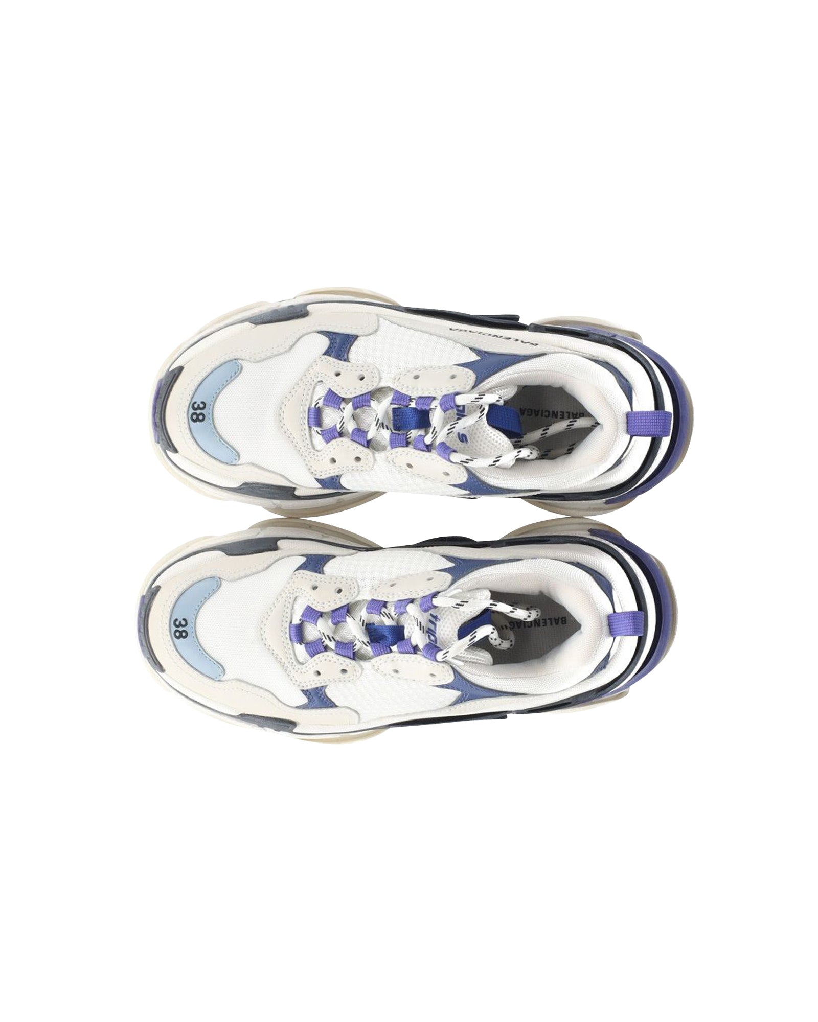 Women's Balenciaga Triple S Sneakers in Grey Polyurethane