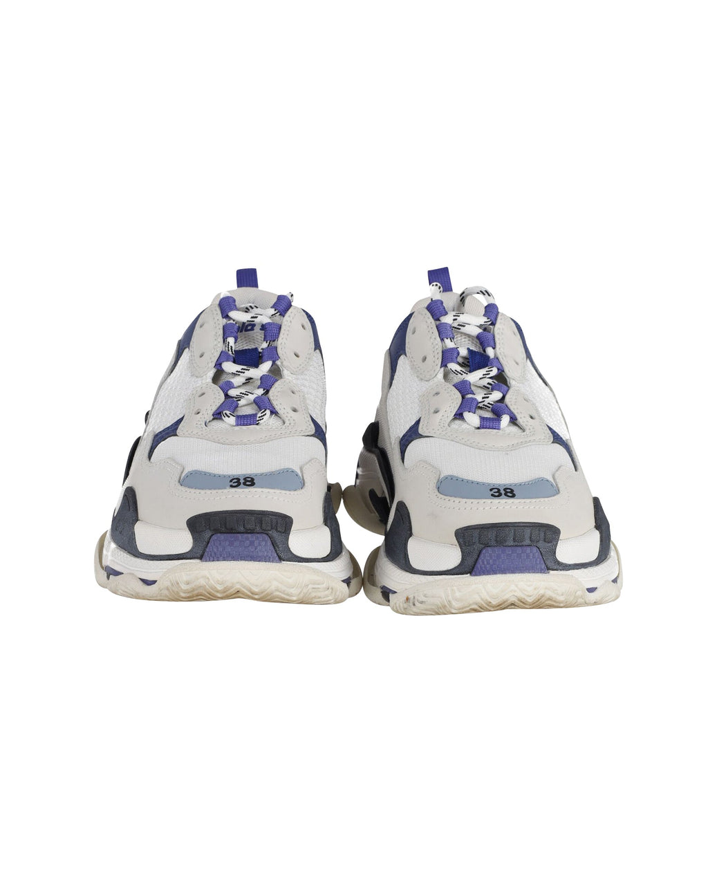 Women's Balenciaga Triple S Sneakers in Grey Polyurethane