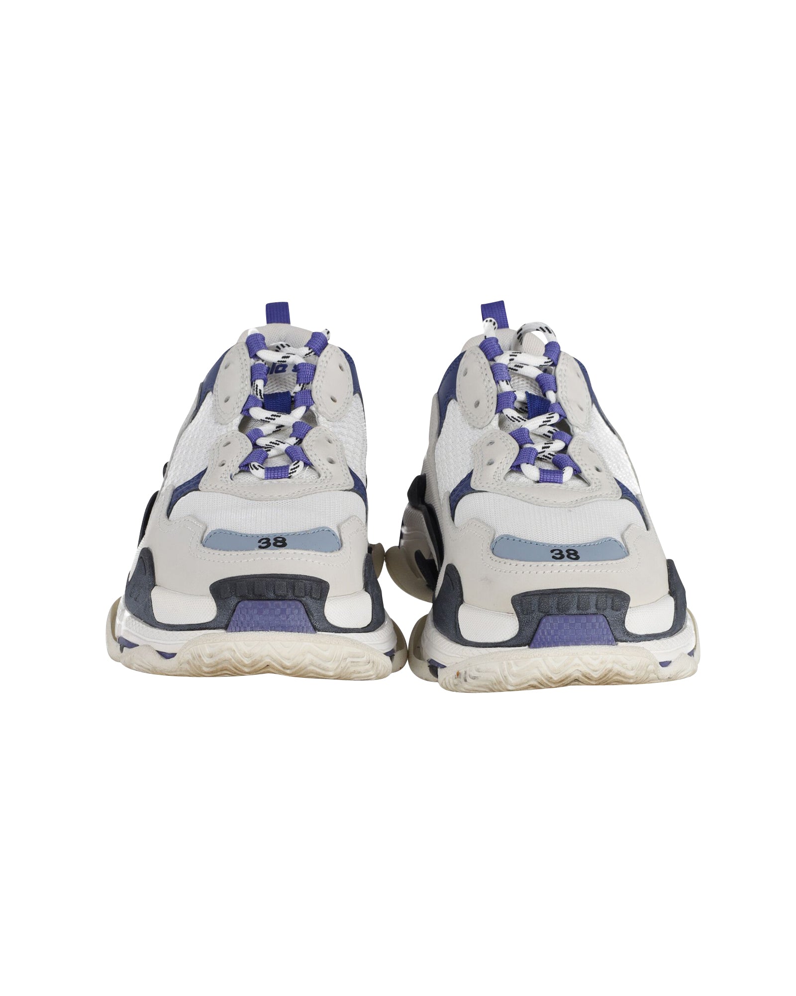 Women's Balenciaga Triple S Sneakers in Grey Polyurethane