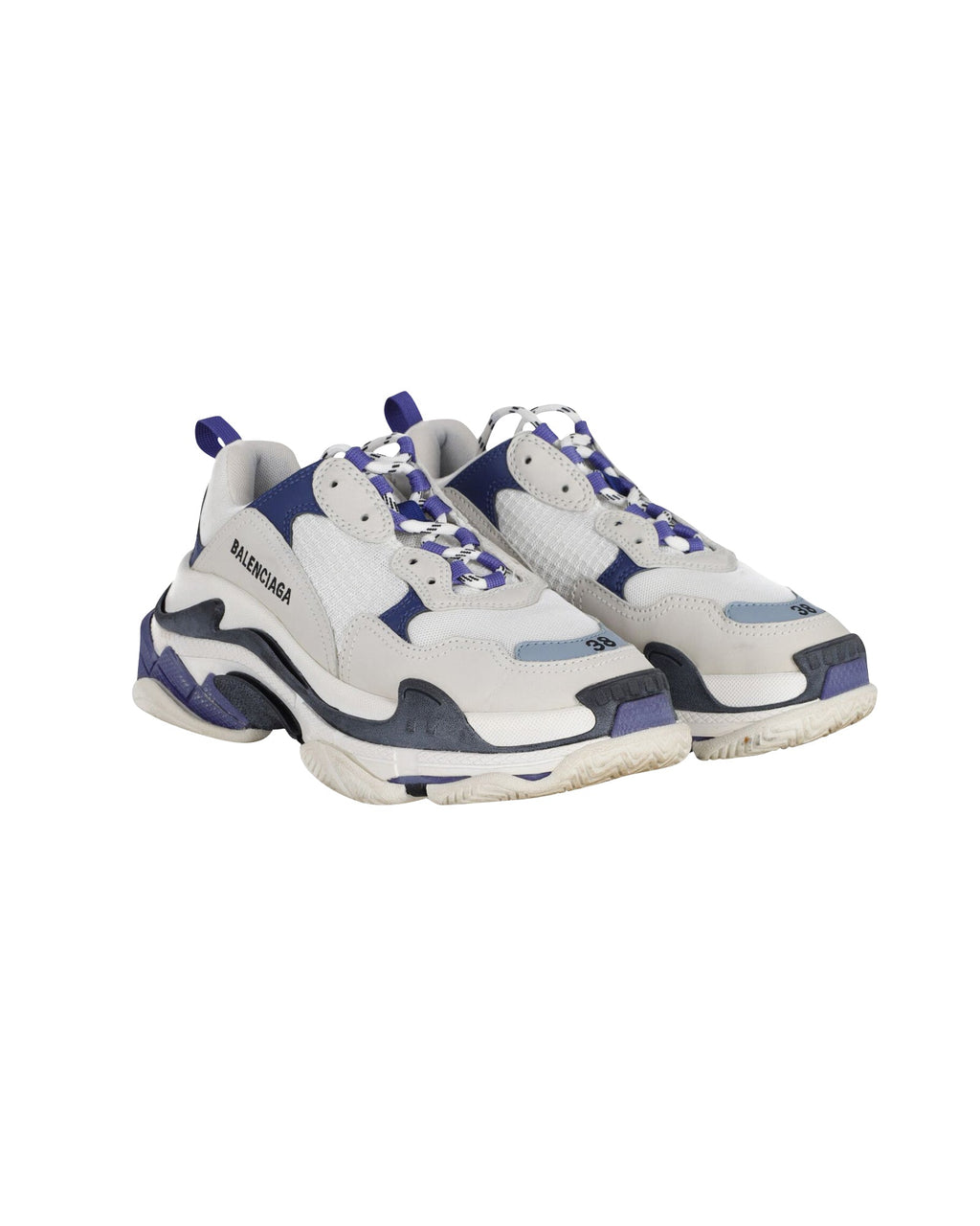 Women's Balenciaga Triple S Sneakers in Grey Polyurethane