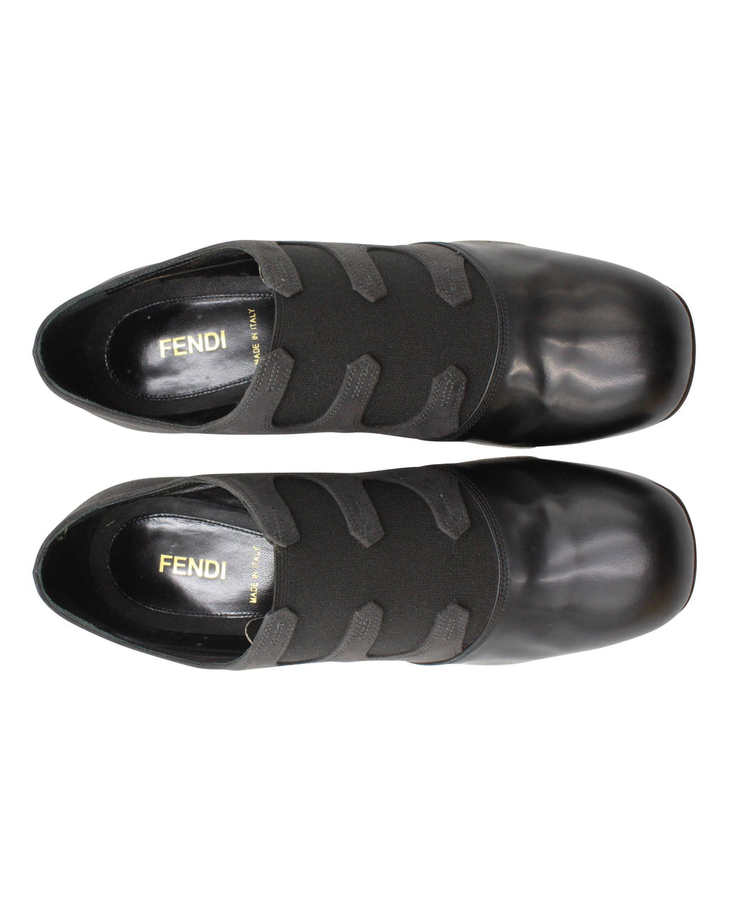 Women's Fendi Gartered Ankle Boots in Grey Suede