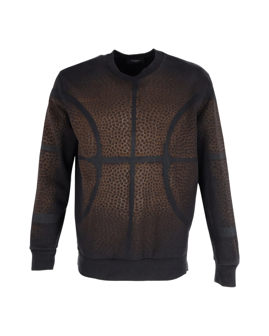 Givenchy Basketball Print Sweater in Brown Cotton