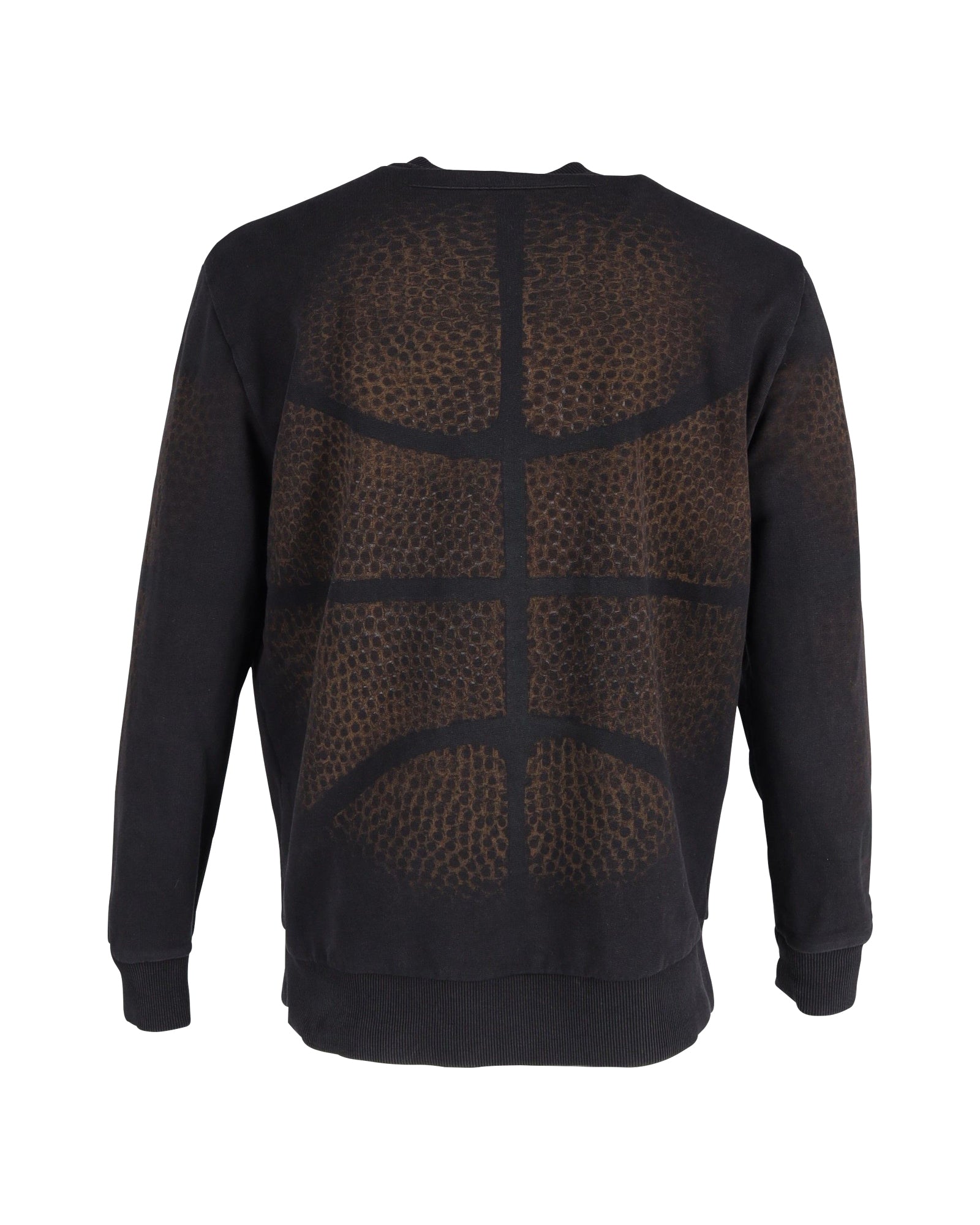 Givenchy Basketball Print Sweater in Brown Cotton