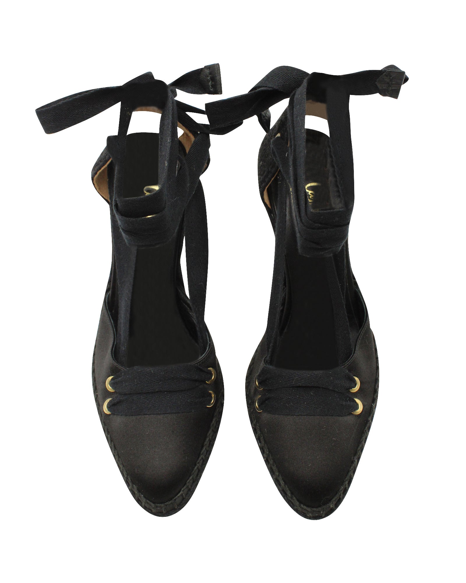 Women's Castañer by Manolo Blahnik Pumps in Black Satin